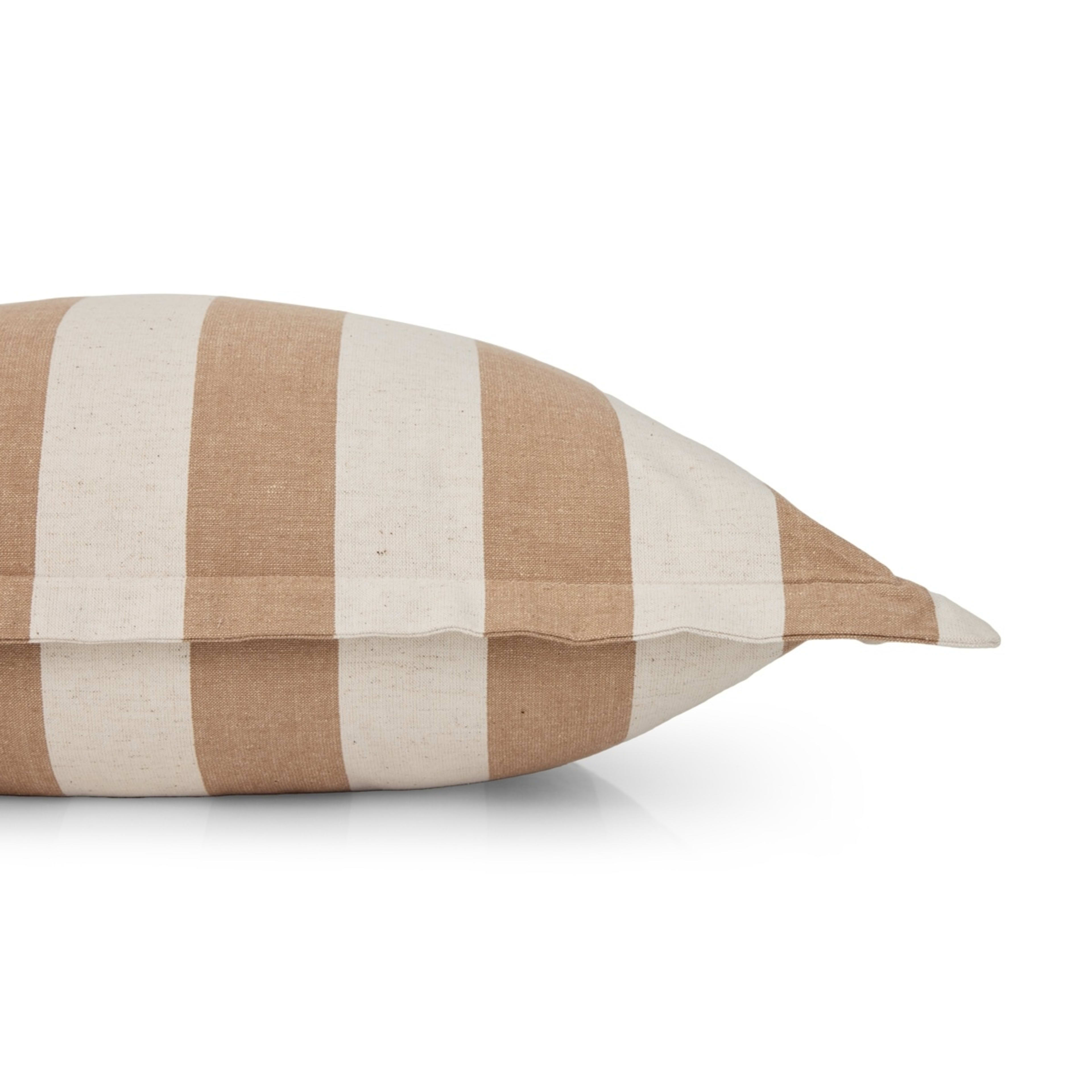 2 50cm Stripe Cushion - Tan, 2 of 6