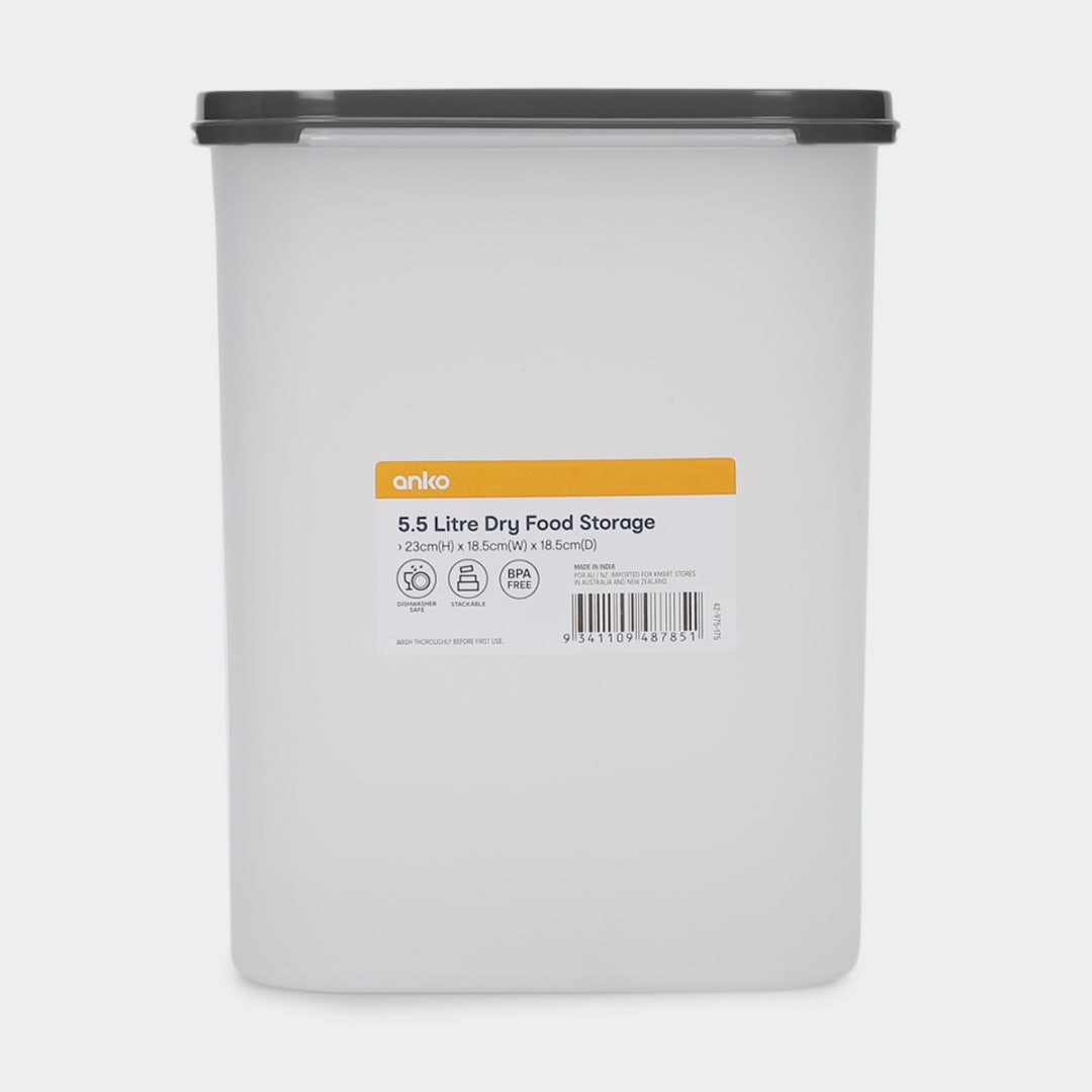 5.5L Dry Food Storage Kmart