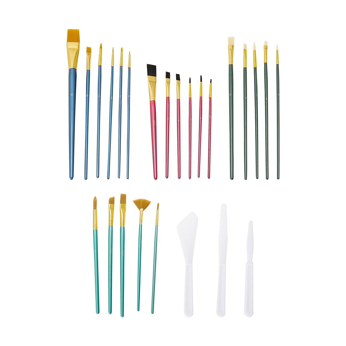 25 Pack All Media Artist Brush Set Kmart