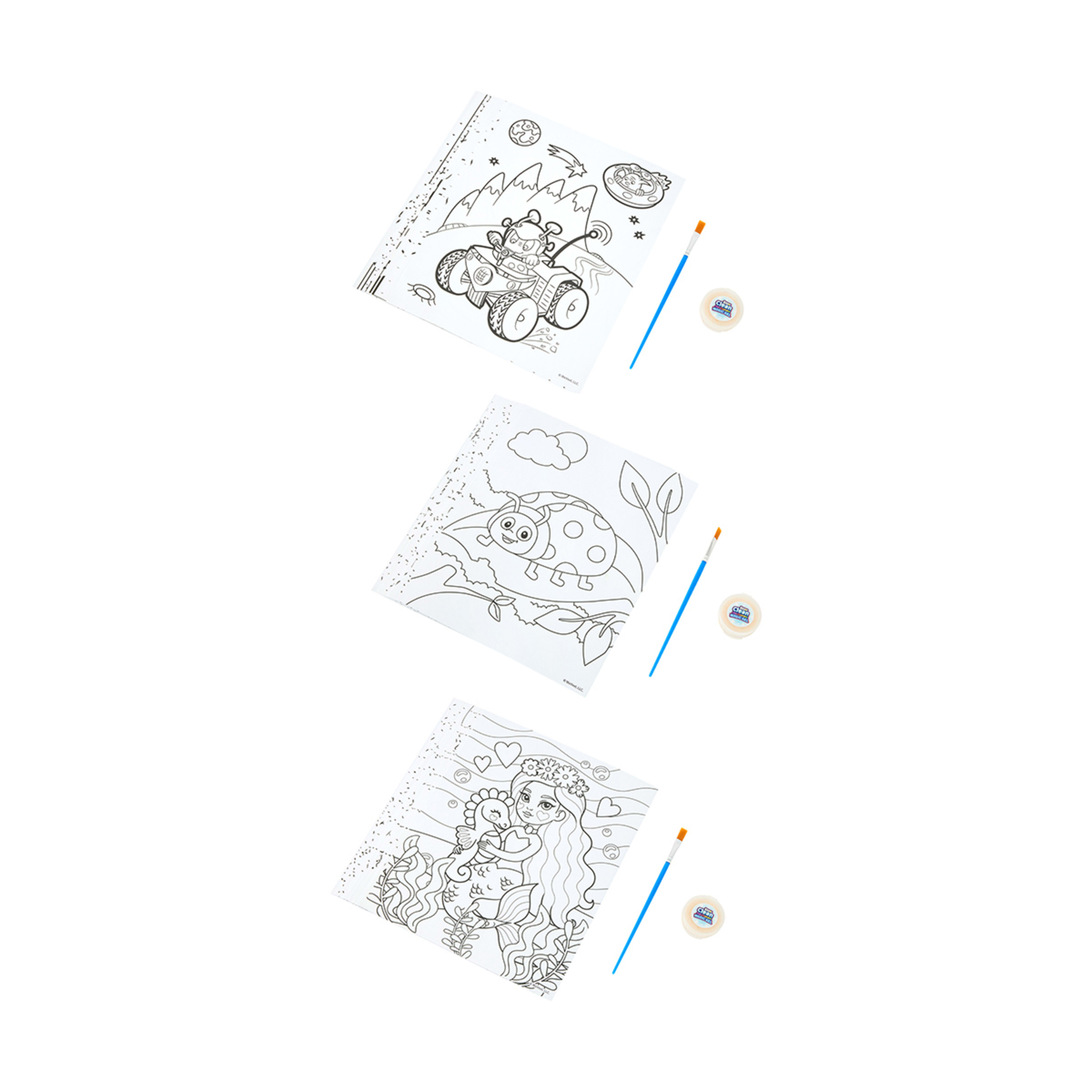 3 Scentos Clean Colouring Painting - Assorted, 3 of 10