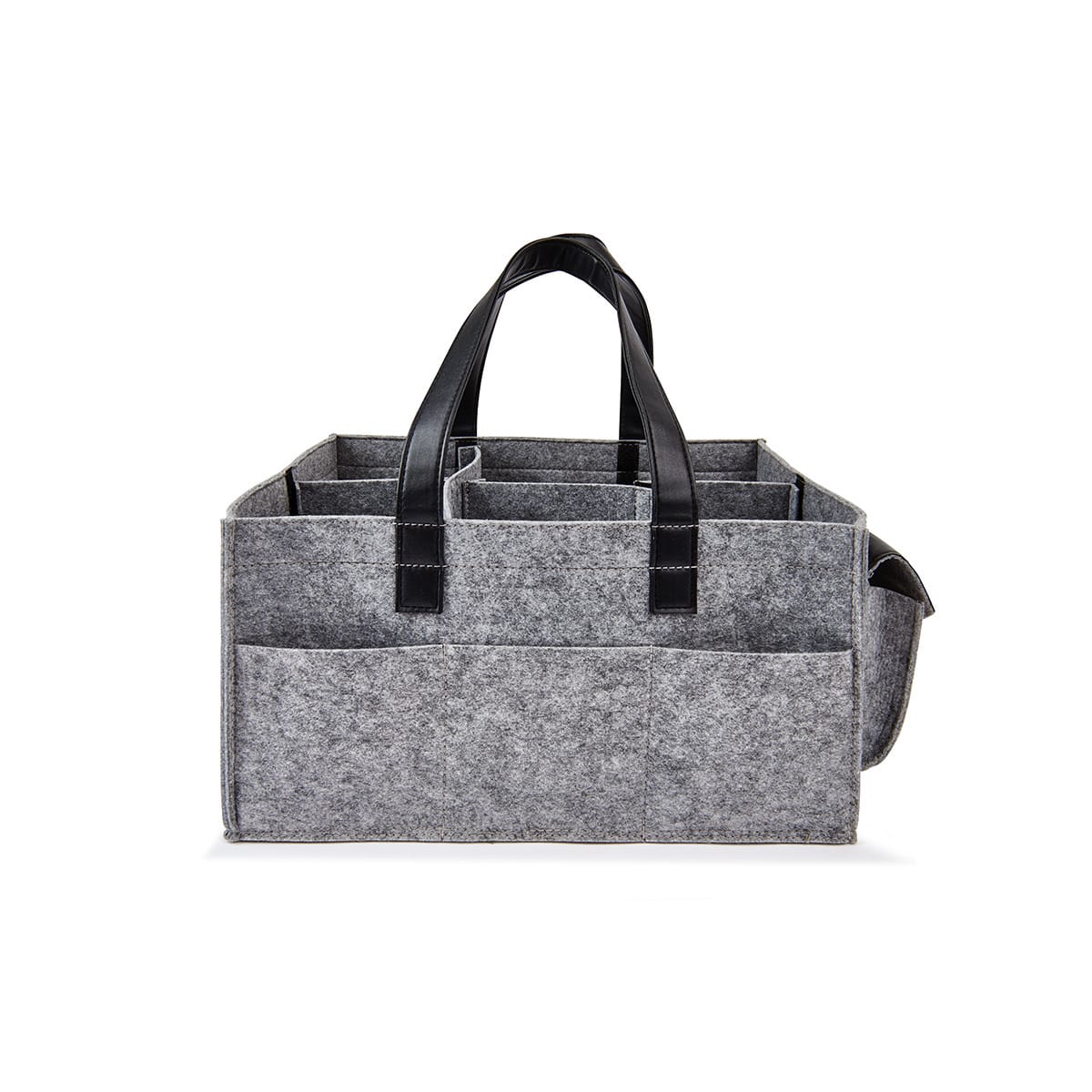 Large Nappy Caddy Grey and Black Kmart NZ