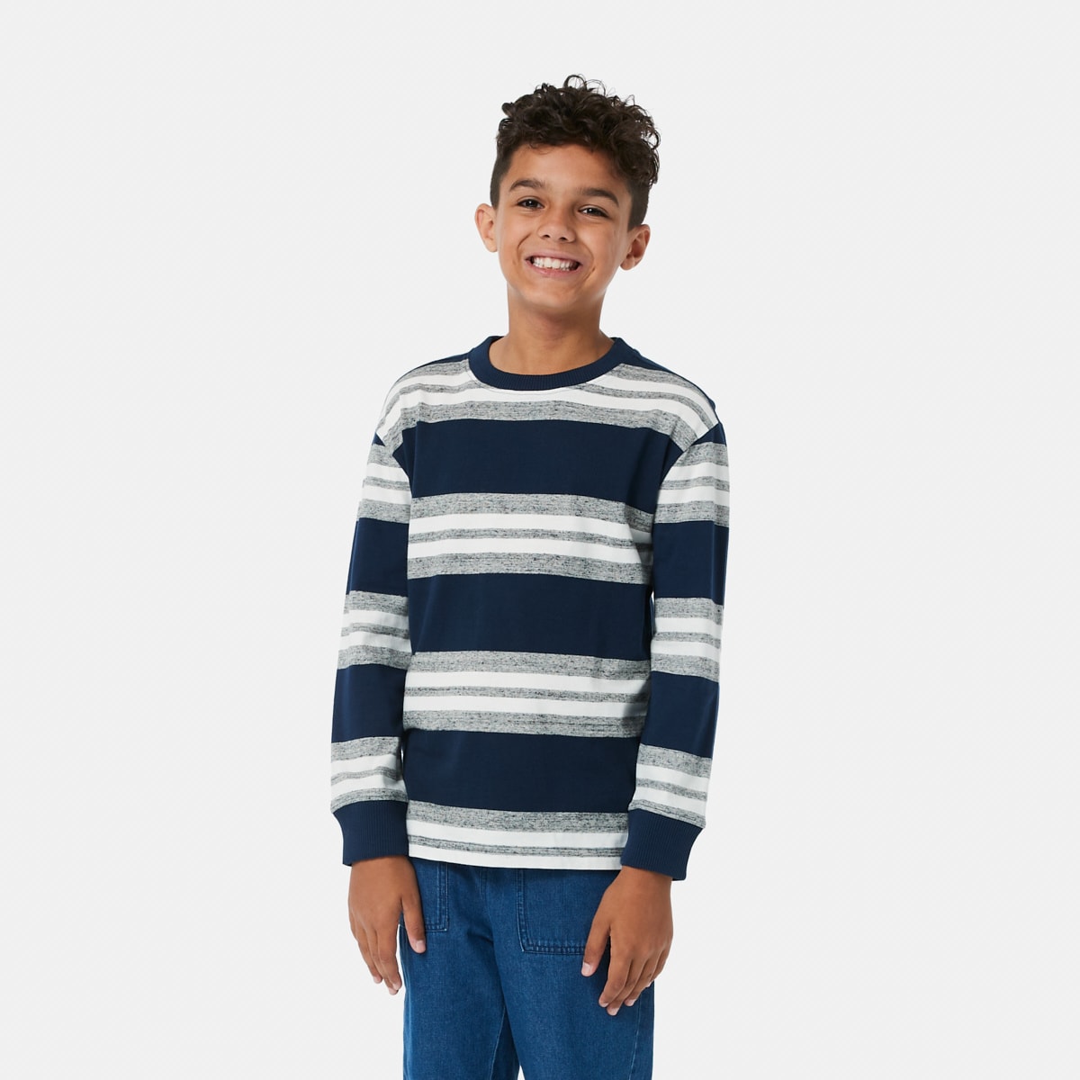 Long Sleeve Heavy Weight Stripe T-shirt 