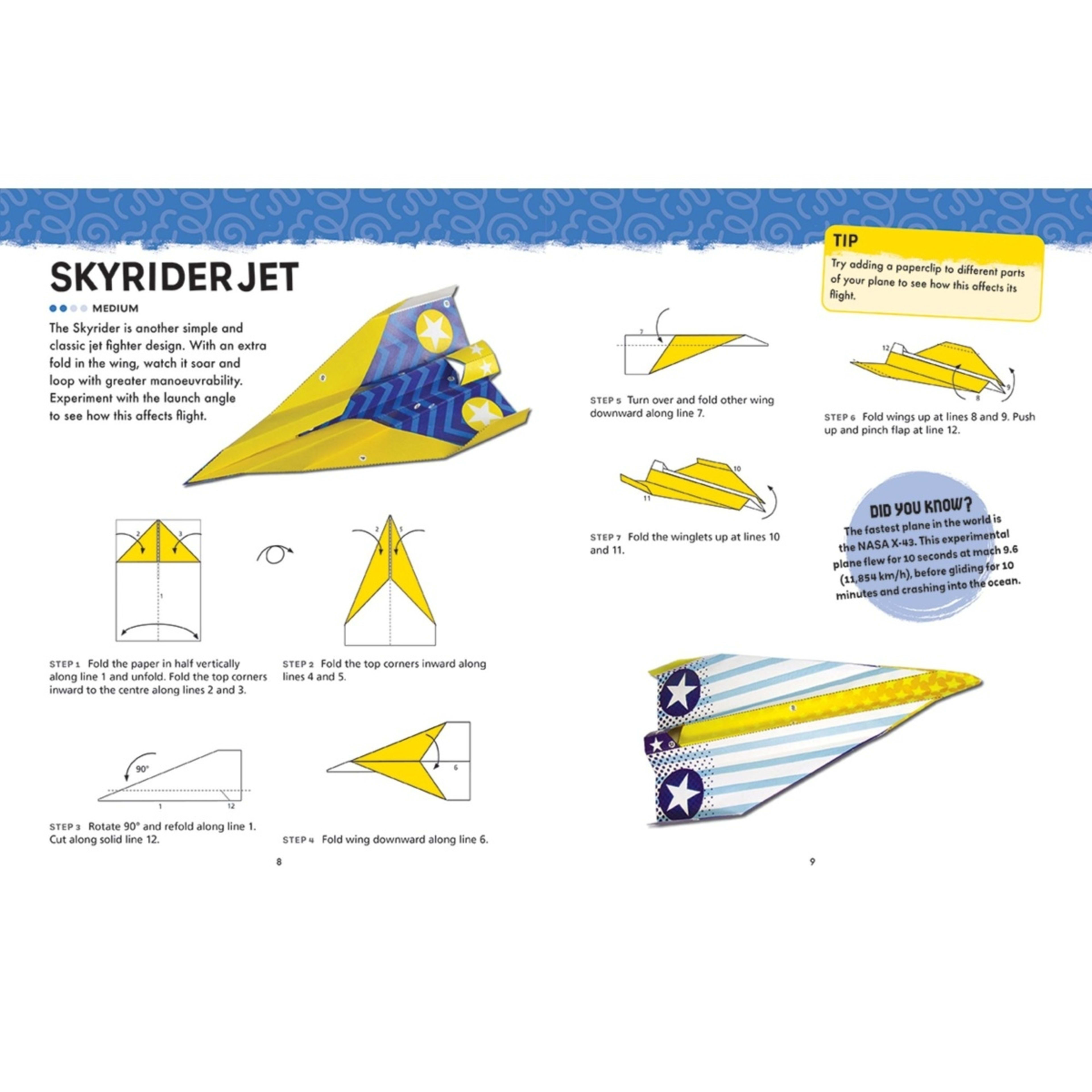 2 Origami Paper Folding Activity Book: Paper Planes - Book, 2 of 3