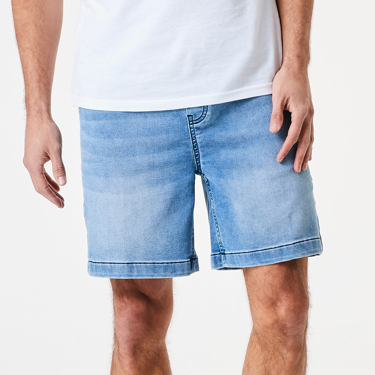 Knit Denim Shorts - Kmart