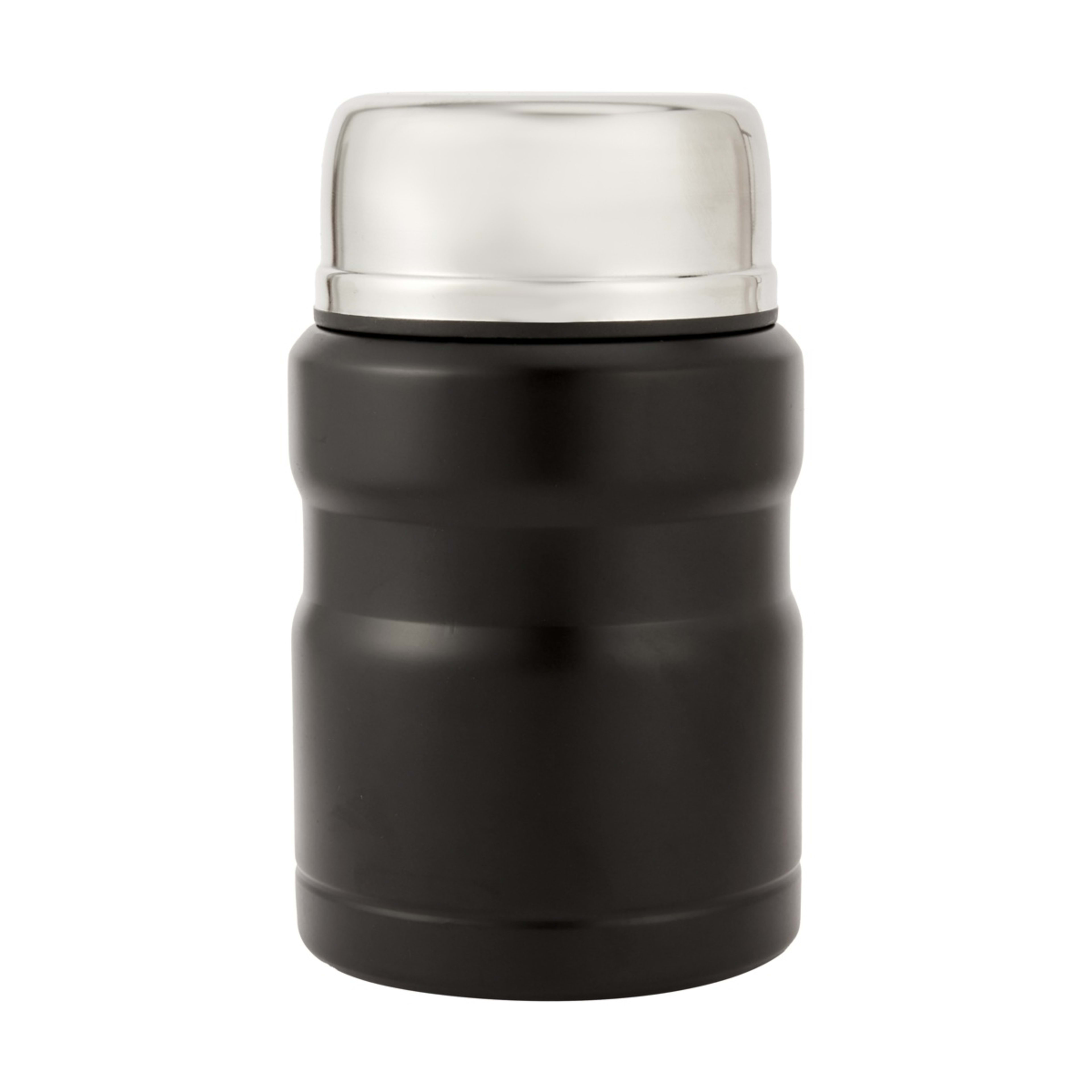 1 490ml Black Food Flask with Spoon