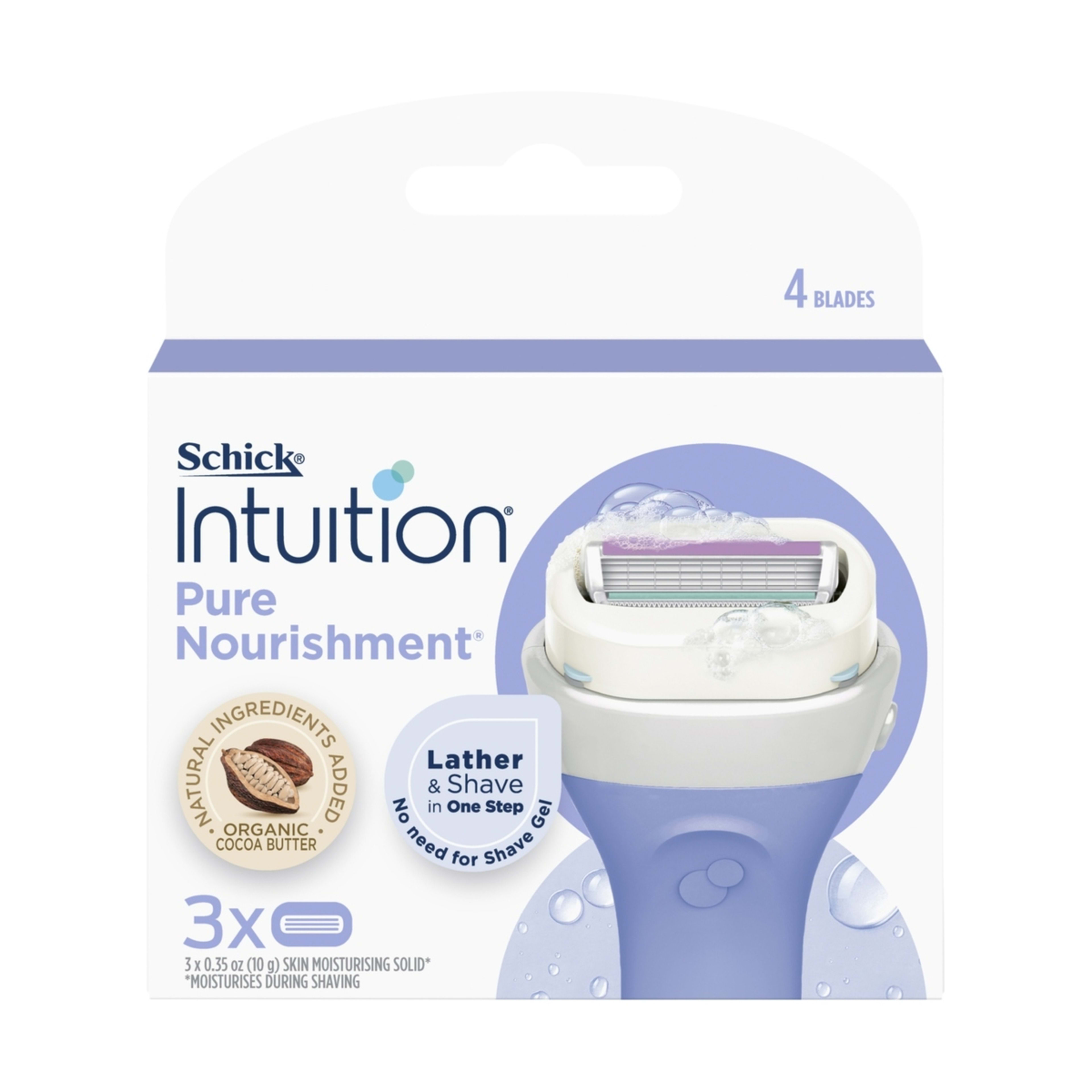 1 Schick 3 Pack Intuition Cartridges