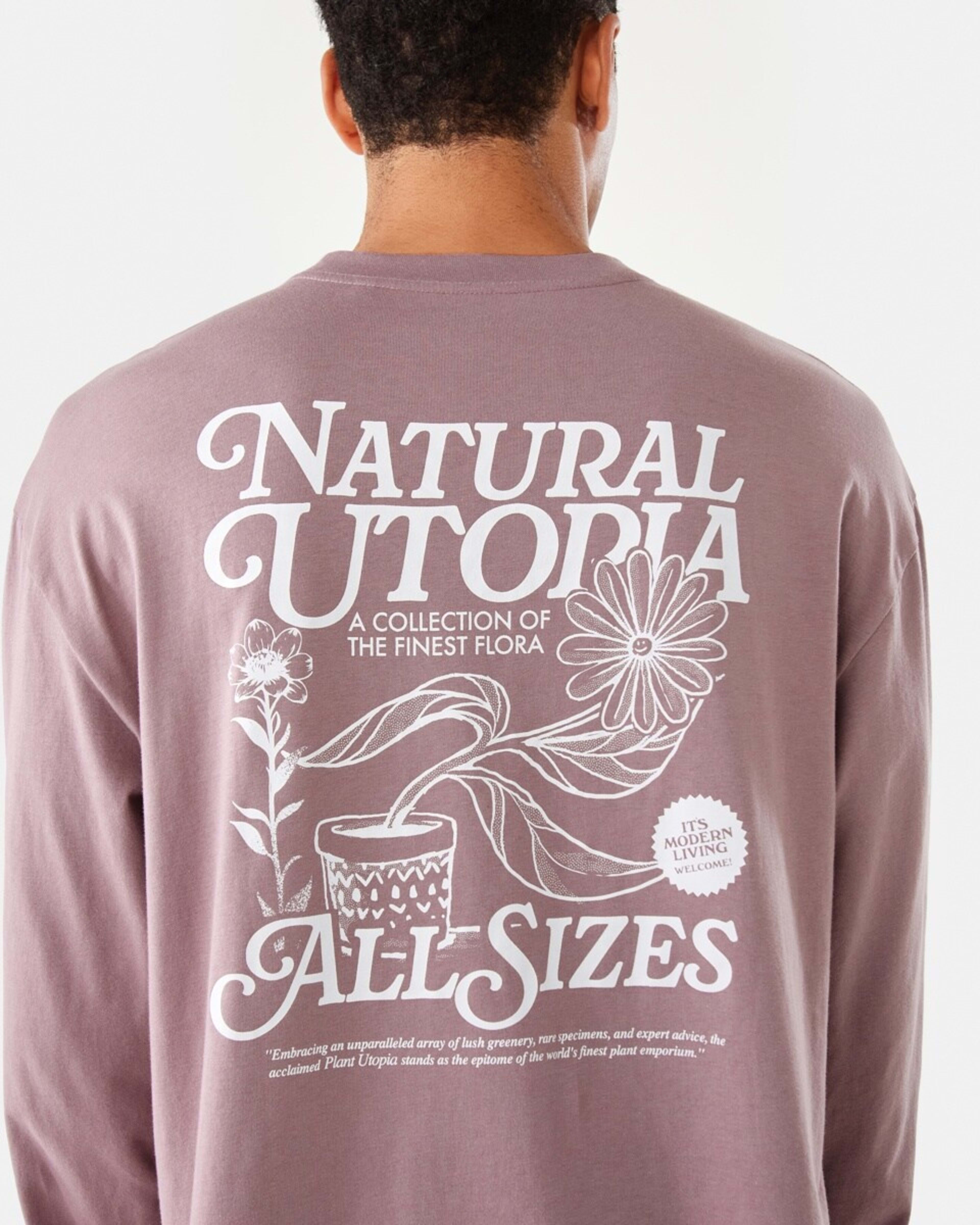 7 Long Sleeve Oversized Graphic T-shirt Pur Hther, 7 of 10