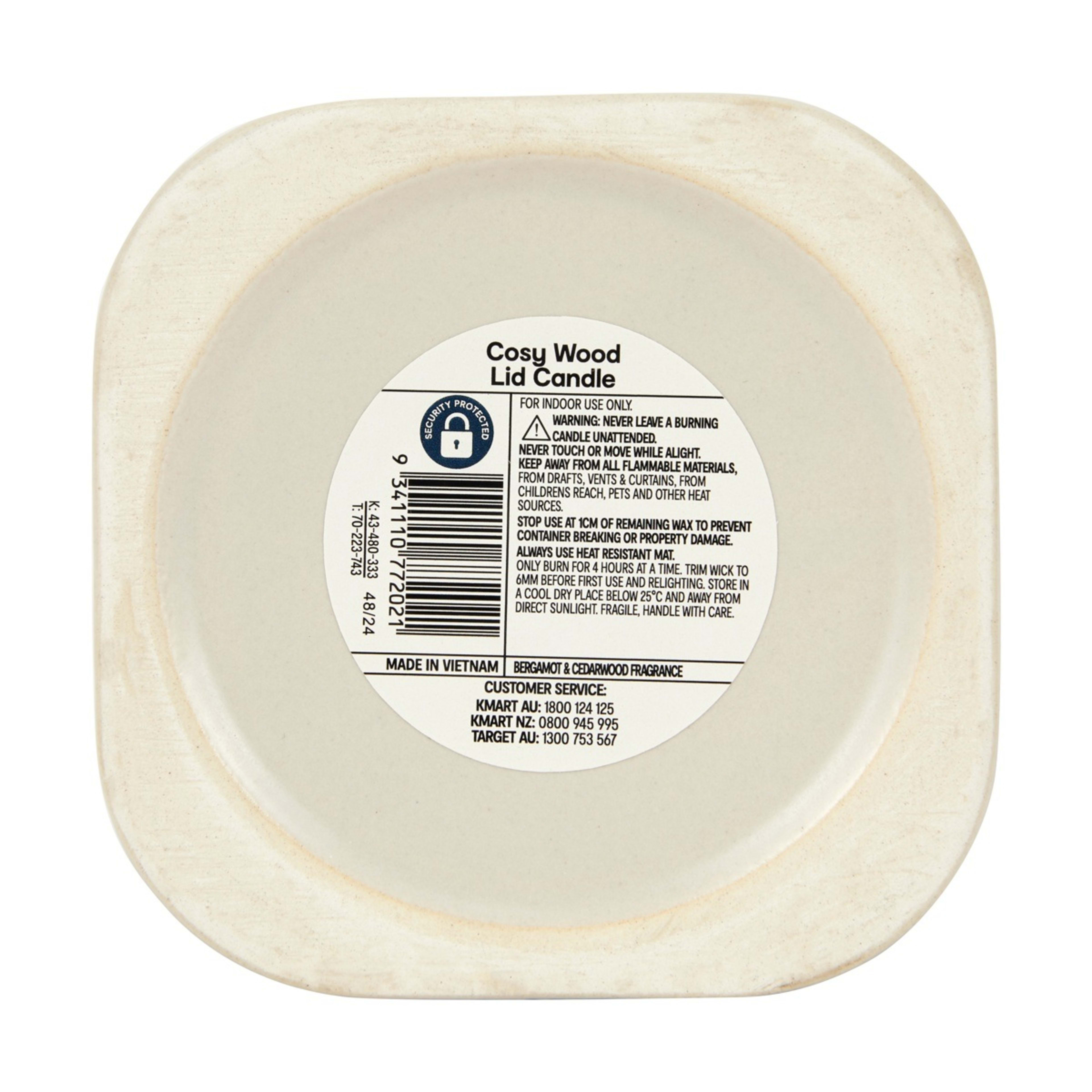 6 Cosy Wood Lid Fragrant Candle, 6 of 7