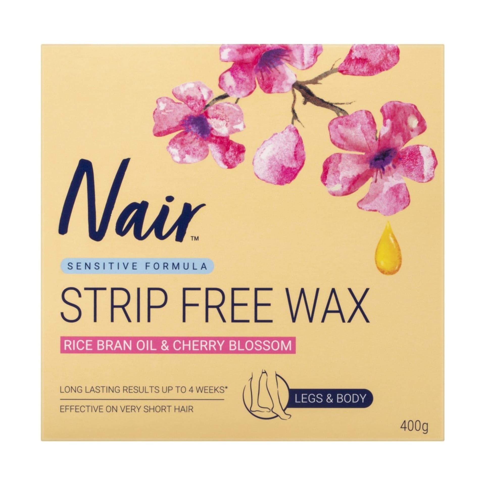 Nair Strip Free Wax Rice Bran Oil and Cherry Blossom Kmart