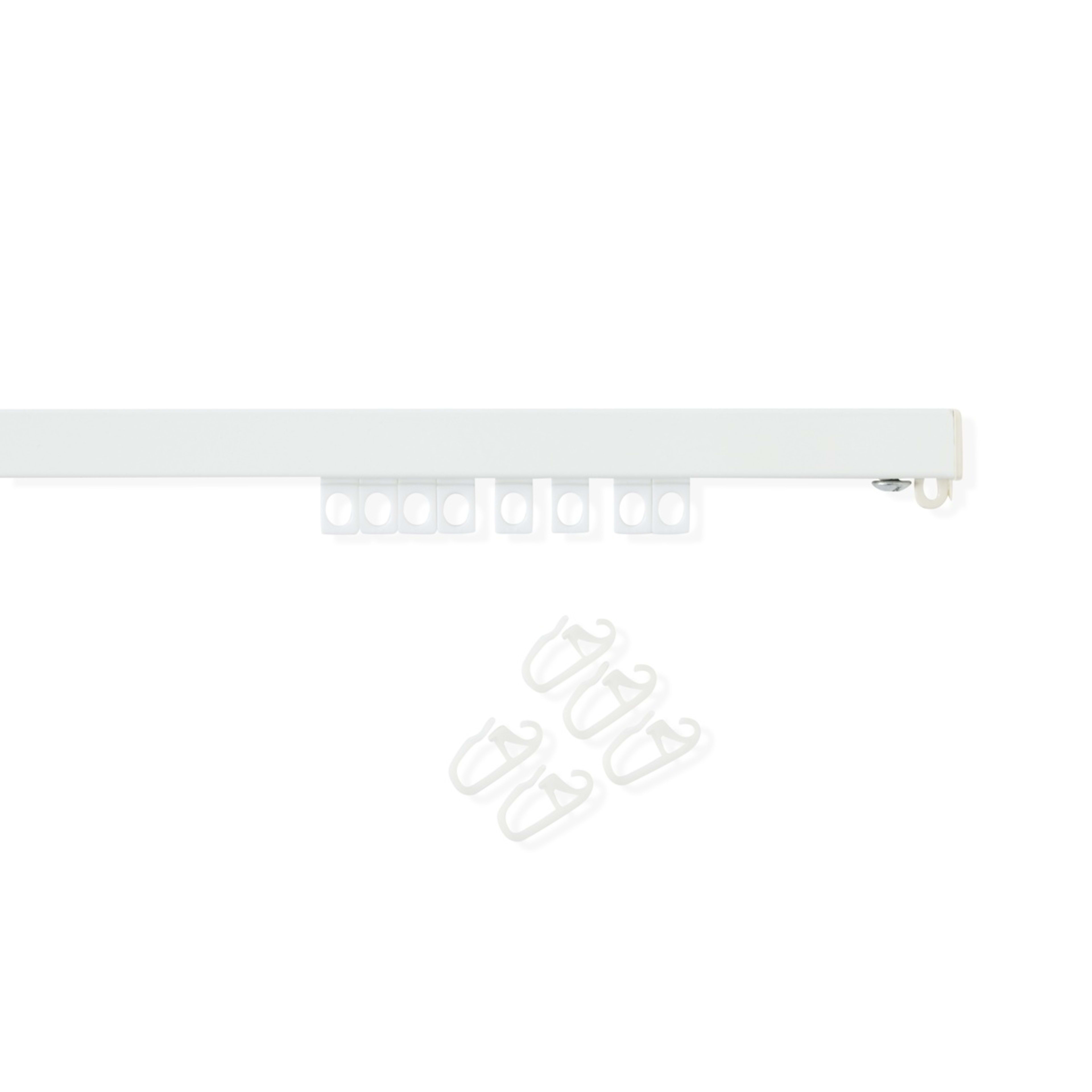 2 S-Fold Curtain Track - White, 2 of 6