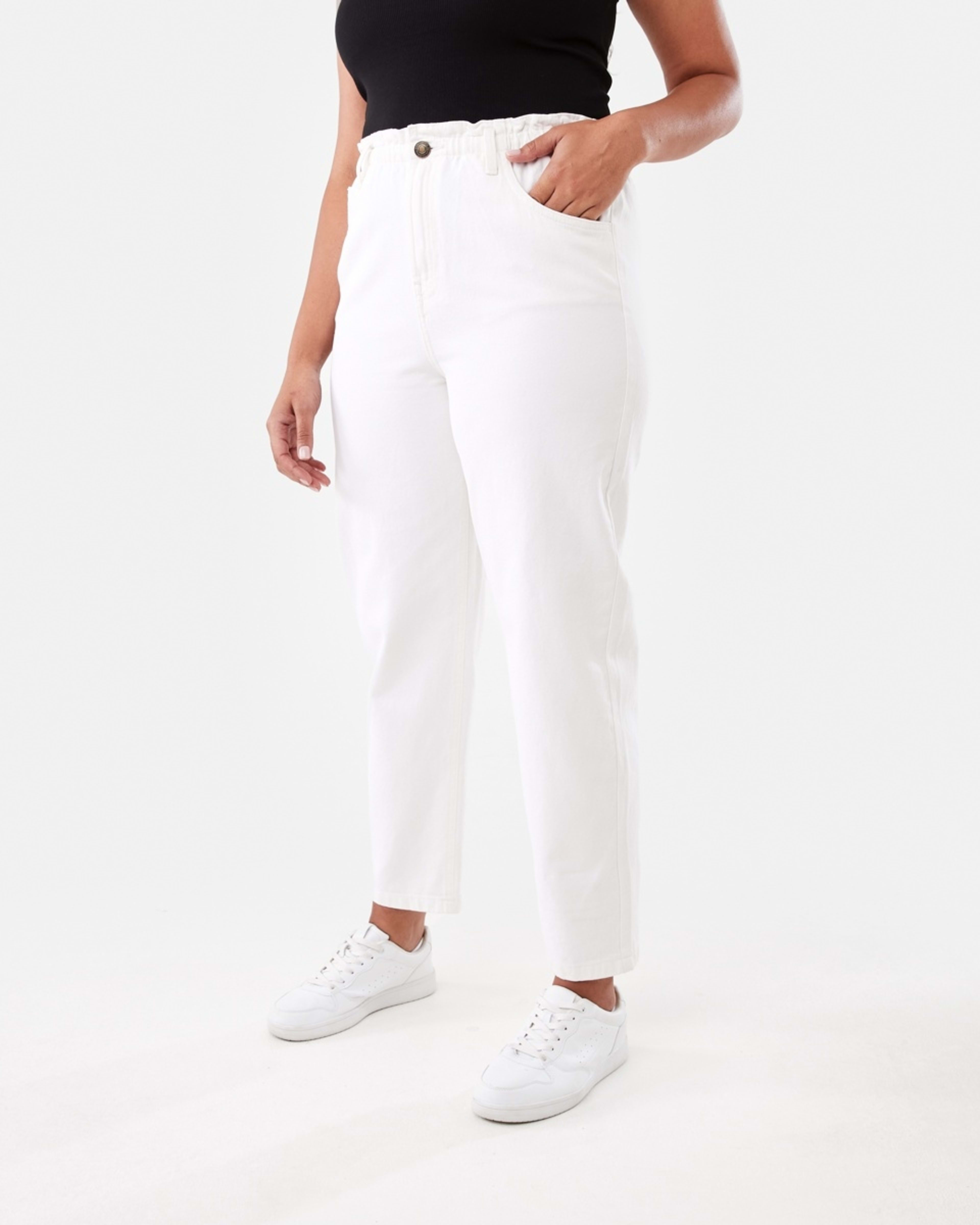 2 Paperbag Jeans Ecru, 2 of 5