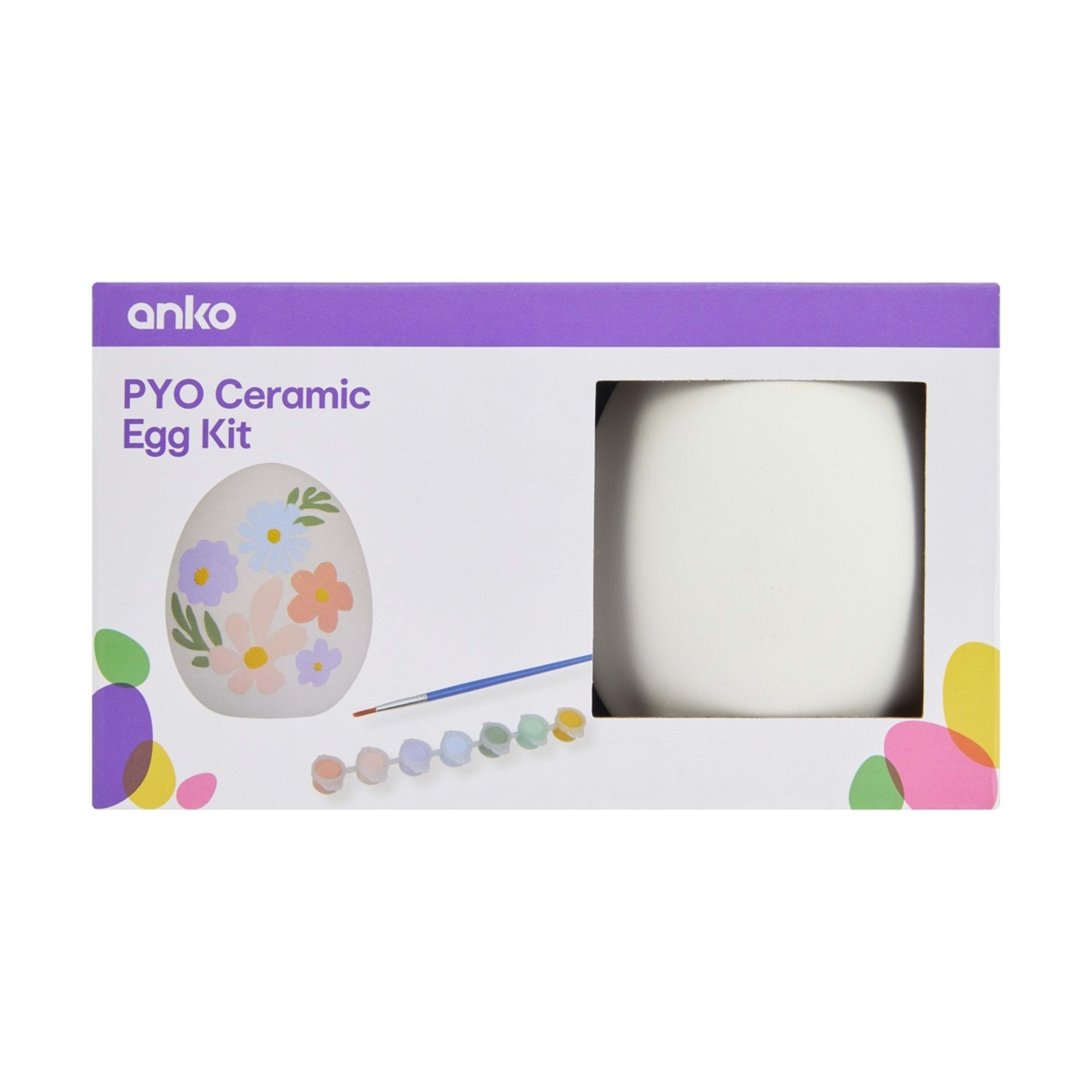 1 Paint Your Own Ceramic Egg Kit, 1 of 10