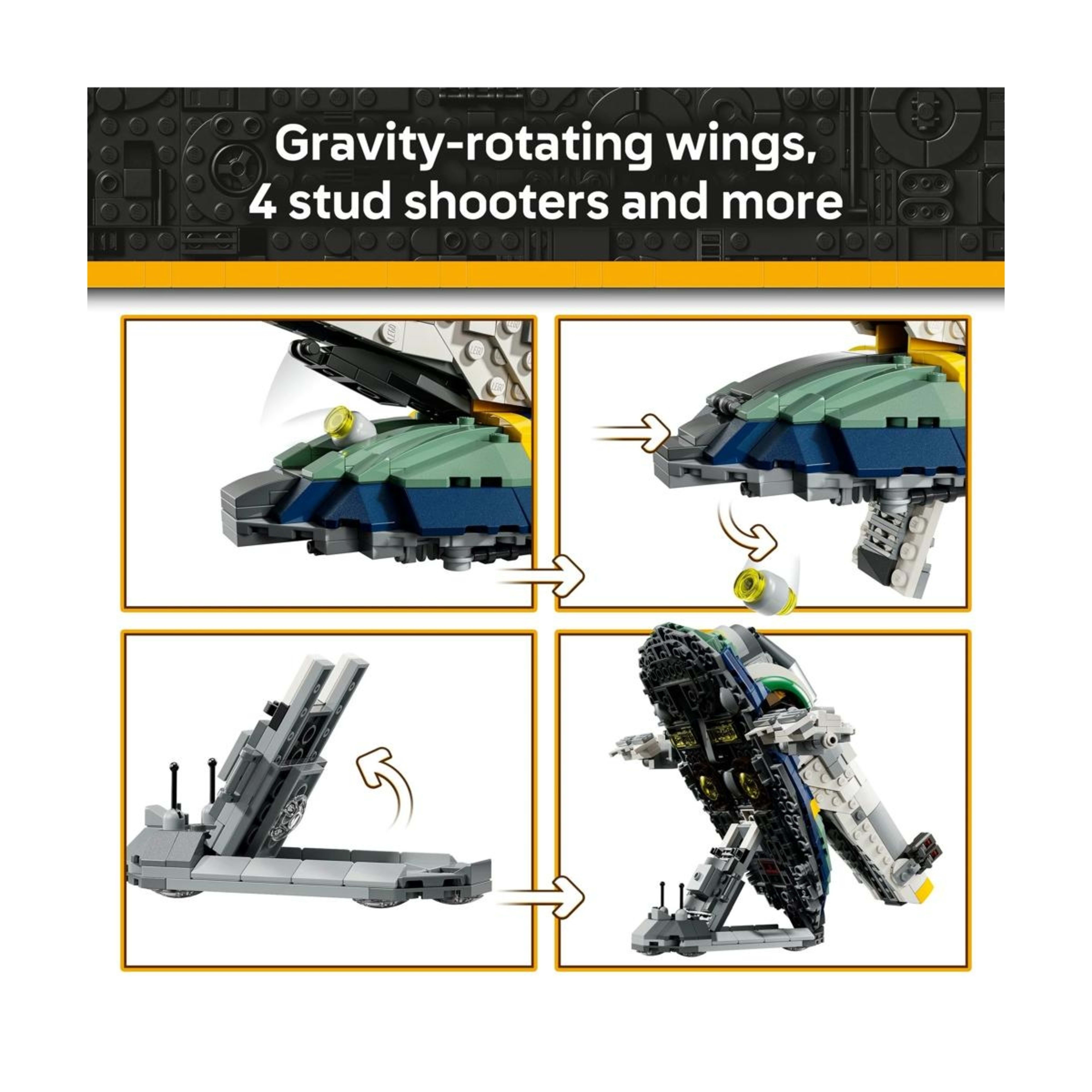 4 LEGO Star Wars Jango Fett's Starship 75433, 4 of 10