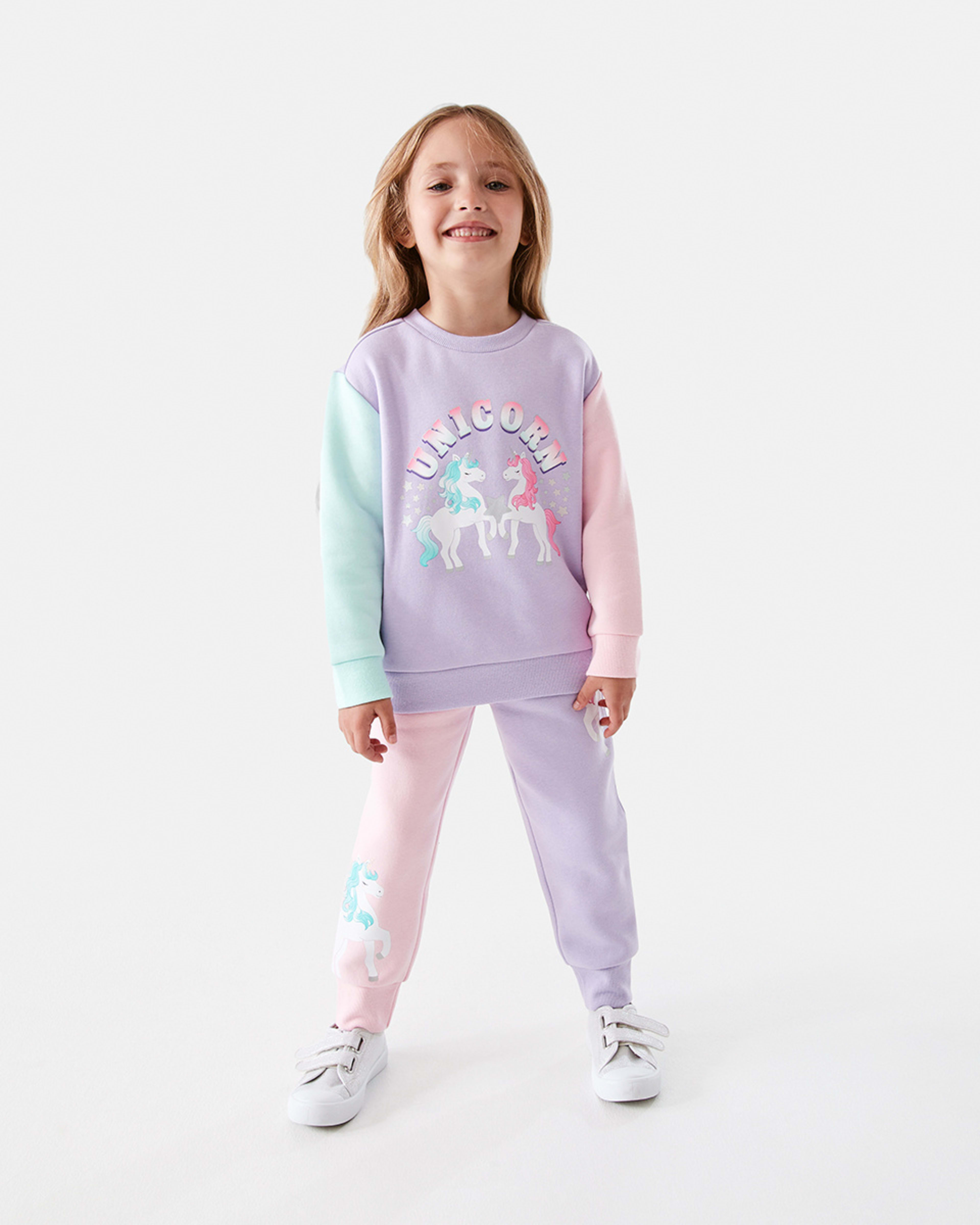 5 Print Crew Neck Sweatshirt Unicorn, 5 of 8