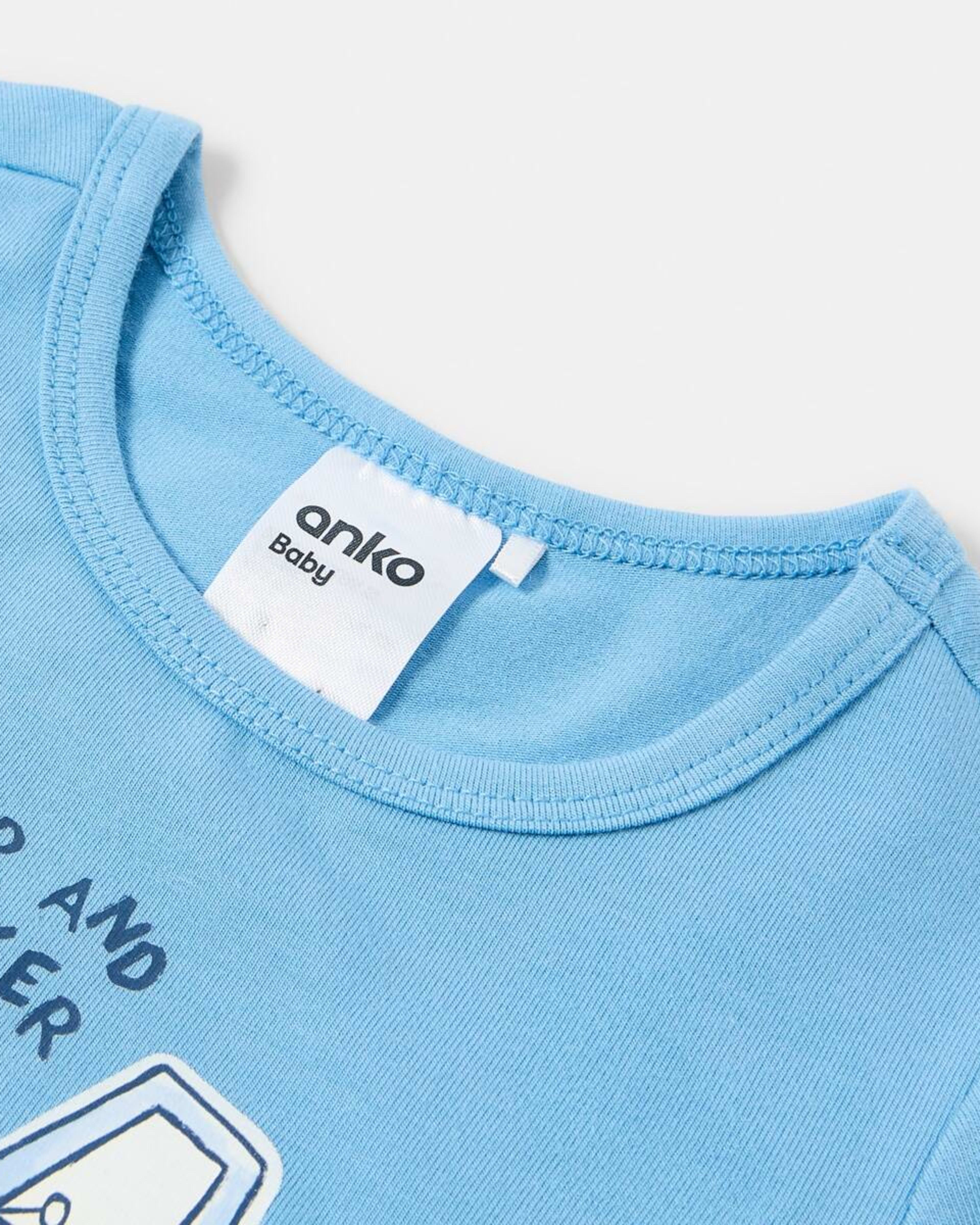 6 3 Pack Short Sleeve Bodysuits Digger, 6 of 8