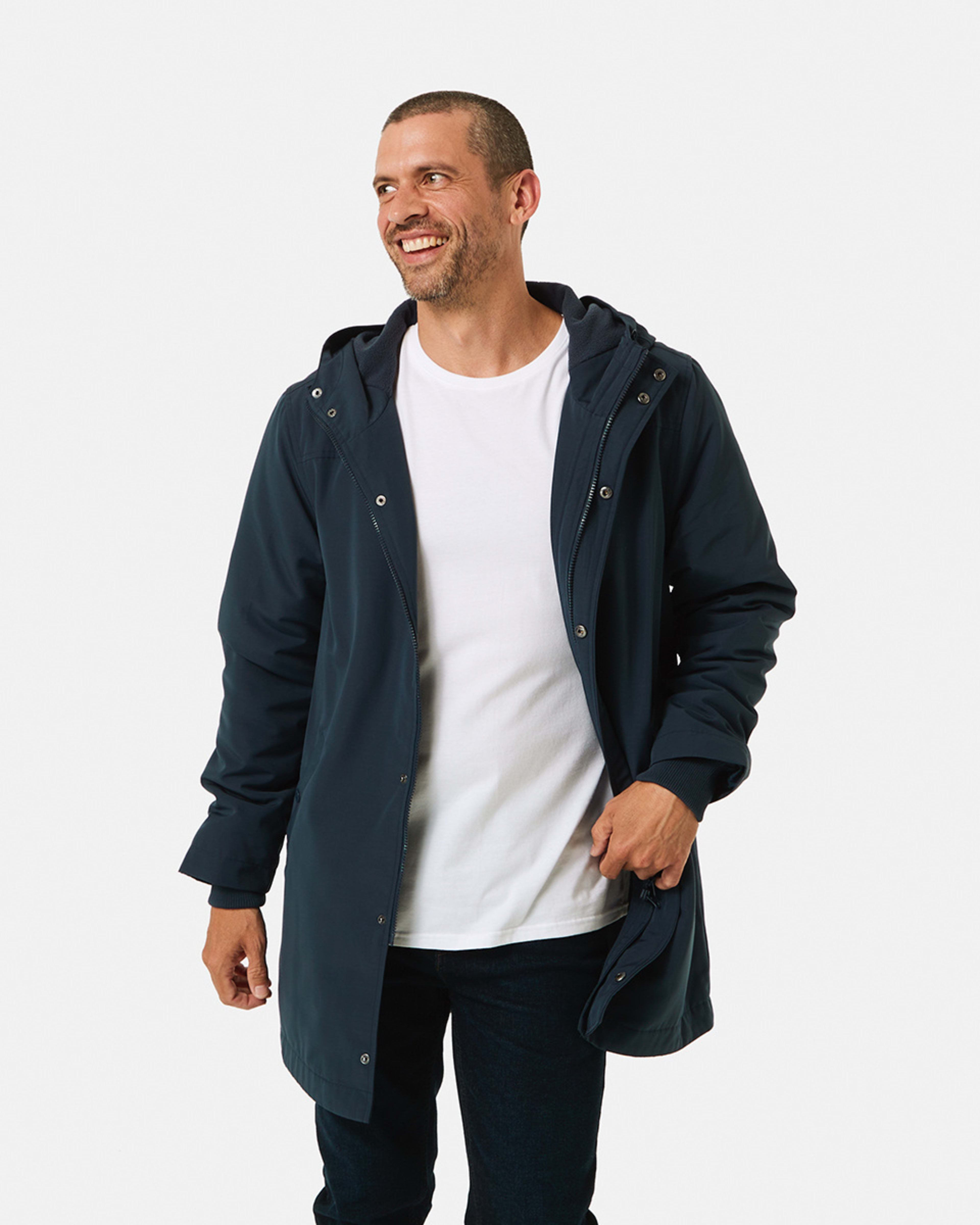 Polar Fleece Lined Longline Jacket Kmart