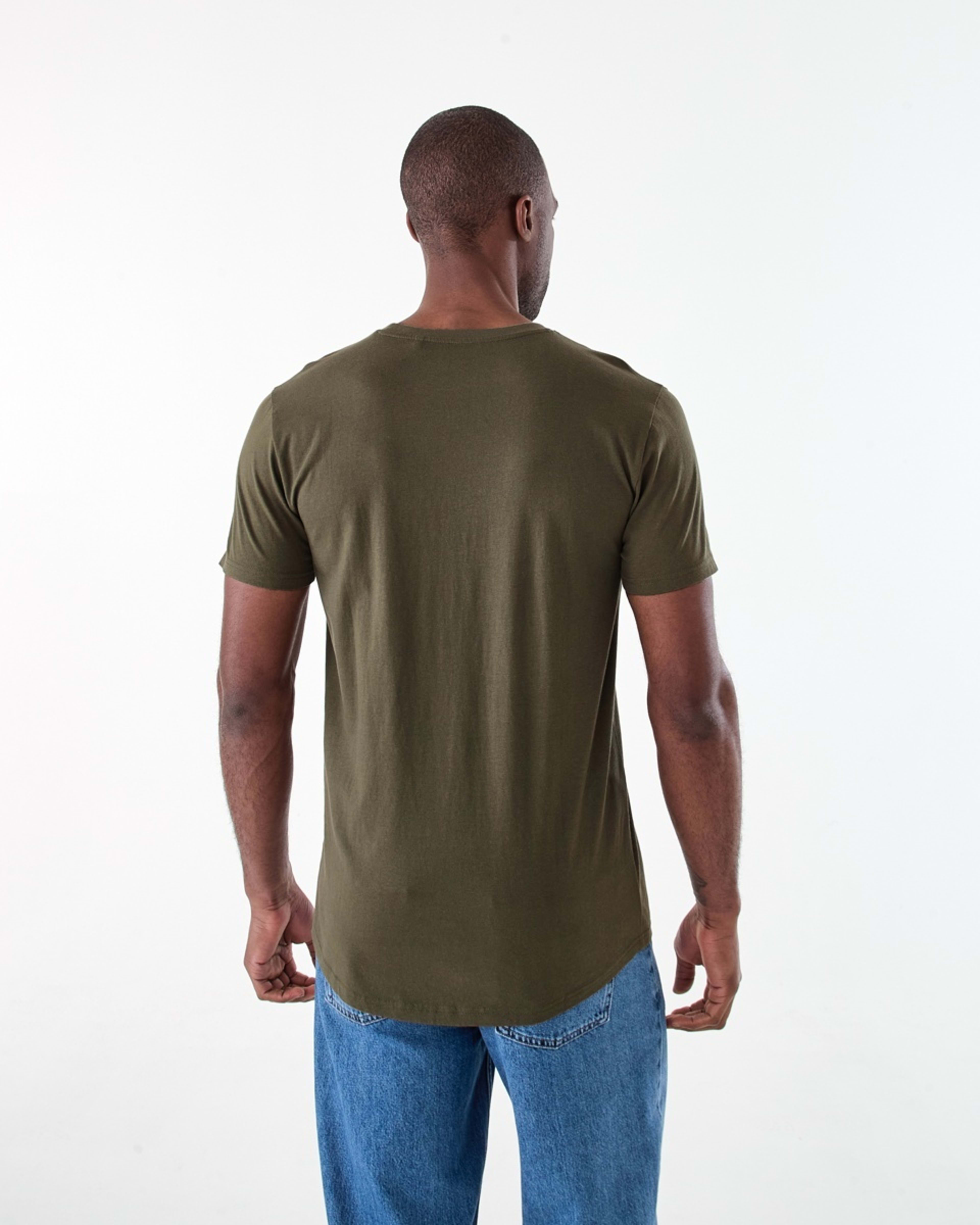 3 Australian Grown Cotton Longline T-shirt BEETLE, 3 of 6