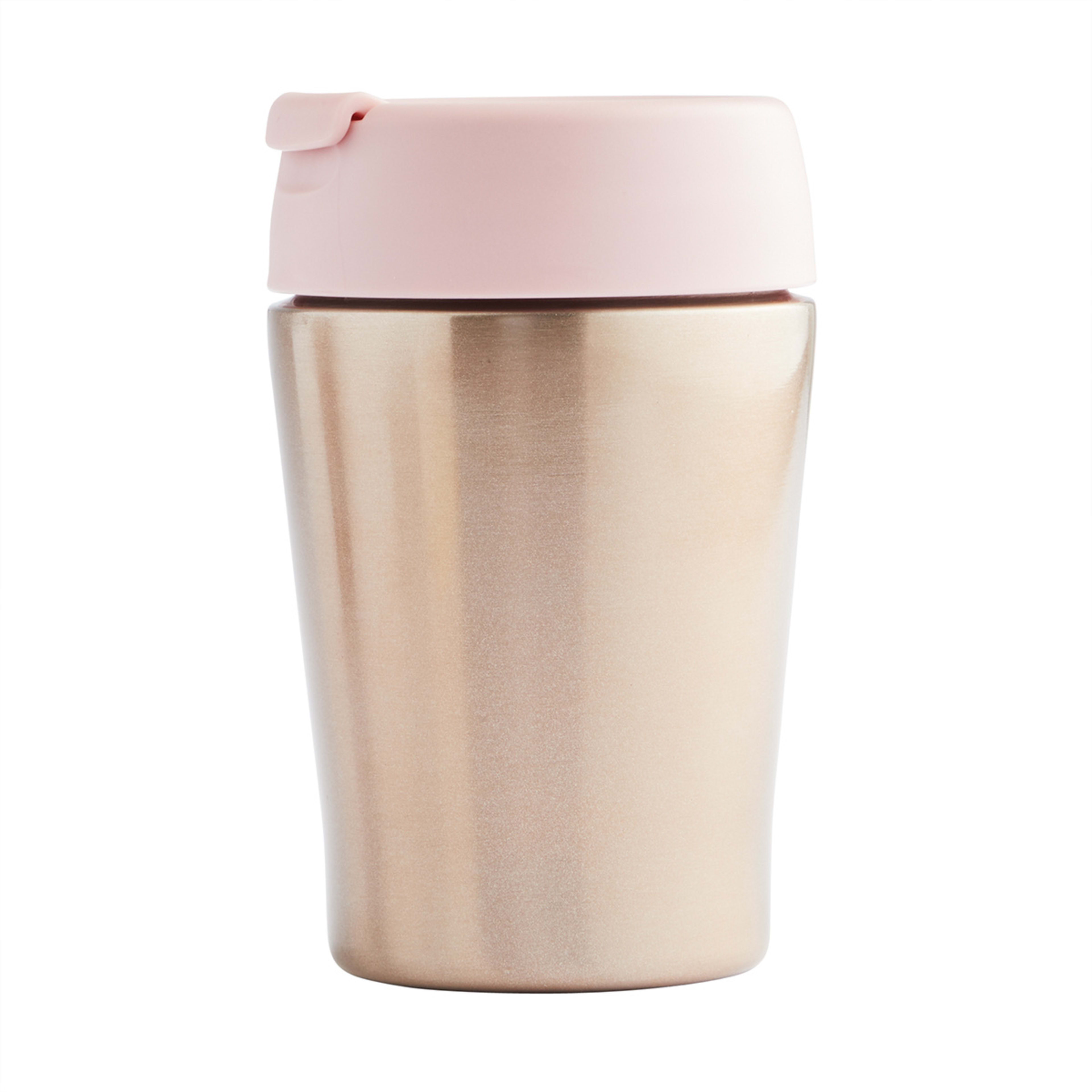 365ml Stainless Steel Reusable Cup Rose Gold Kmart