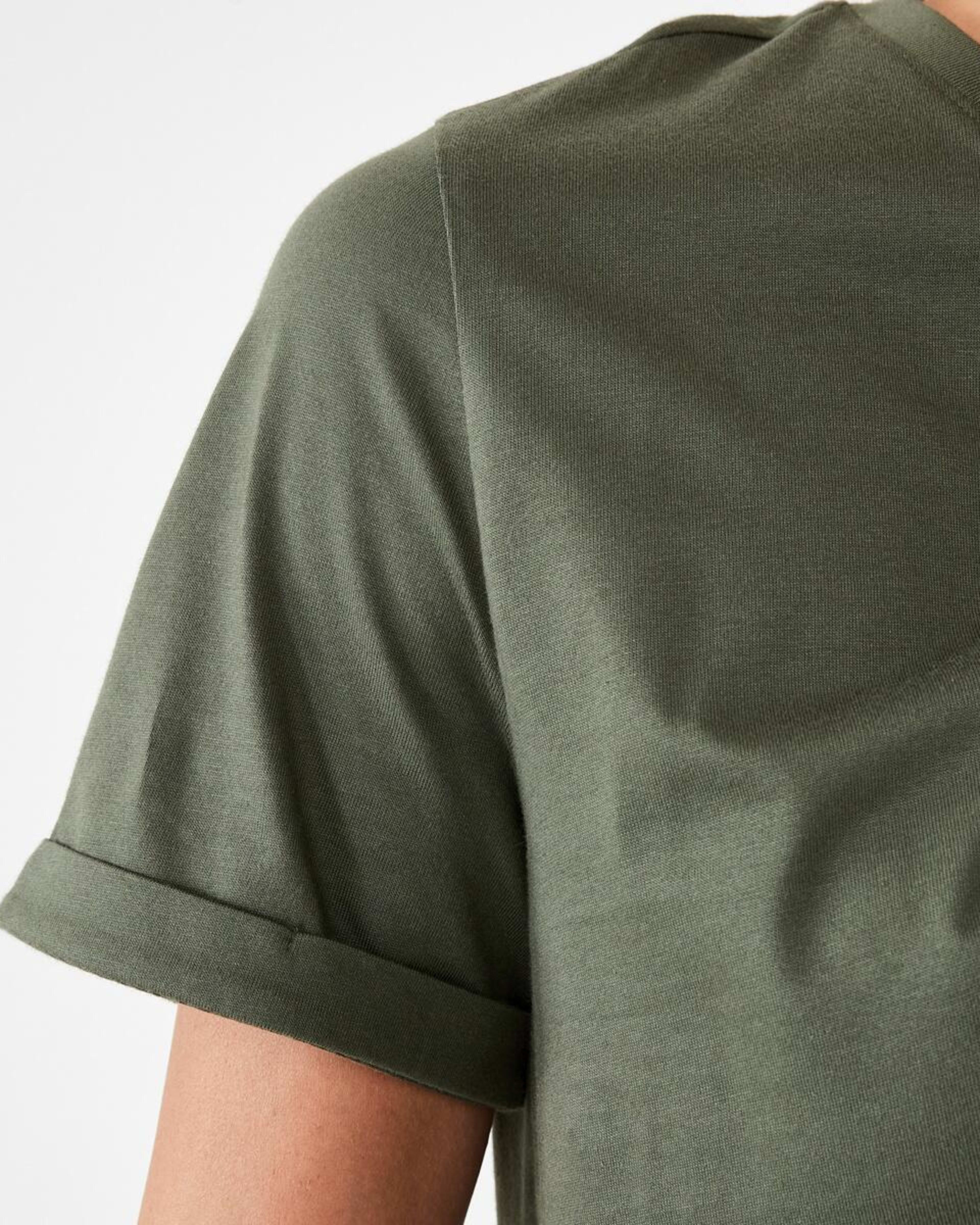 6 Short Sleeve Australian Cotton T-shirt Grn Olive, 6 of 7