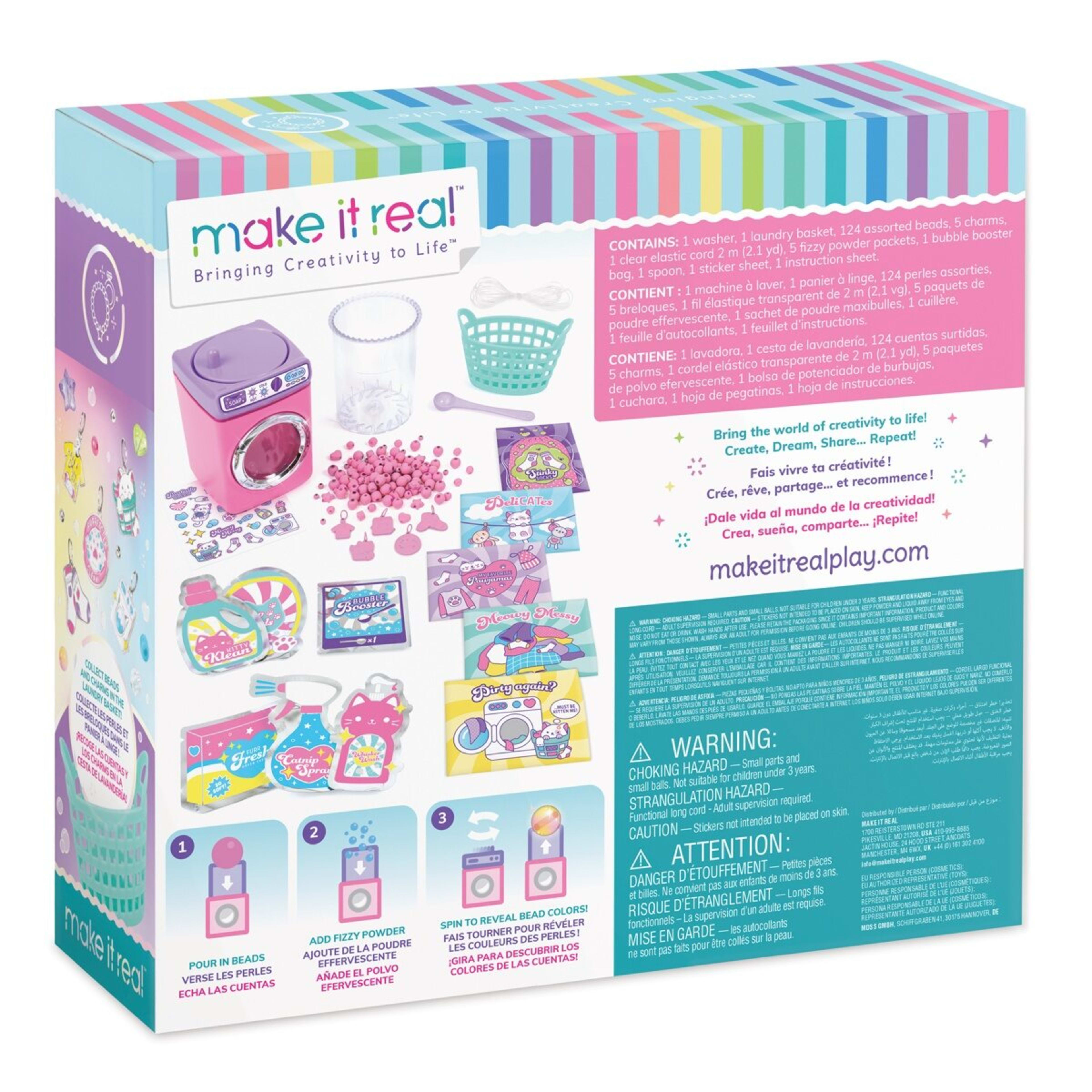 7 141 Piece Make It Real Purr-fect Wash 'N Bead Bracelets Kit, 7 of 7