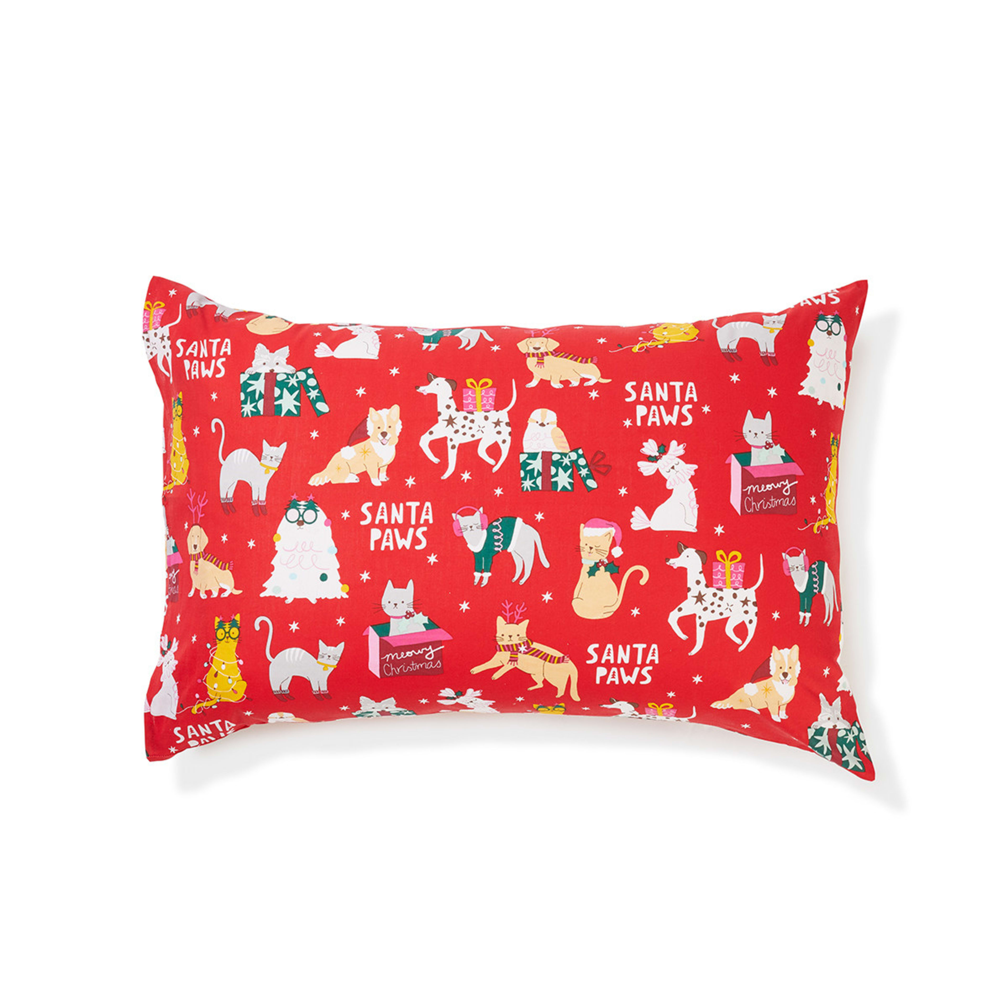 Santa Paws Pillowcase Kmart