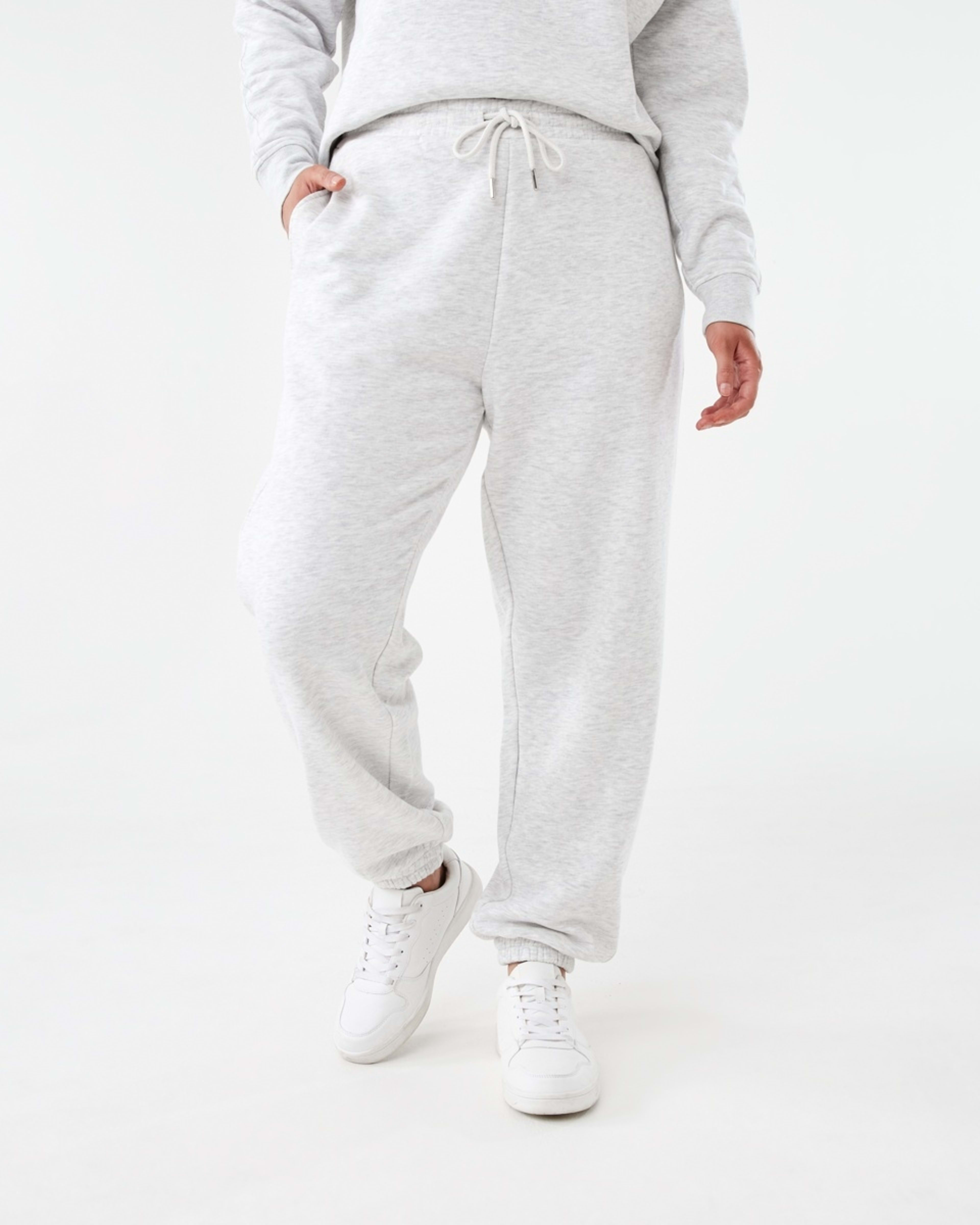1 Tracksuit Cuff Joggers Wht Marle, 1 of 6
