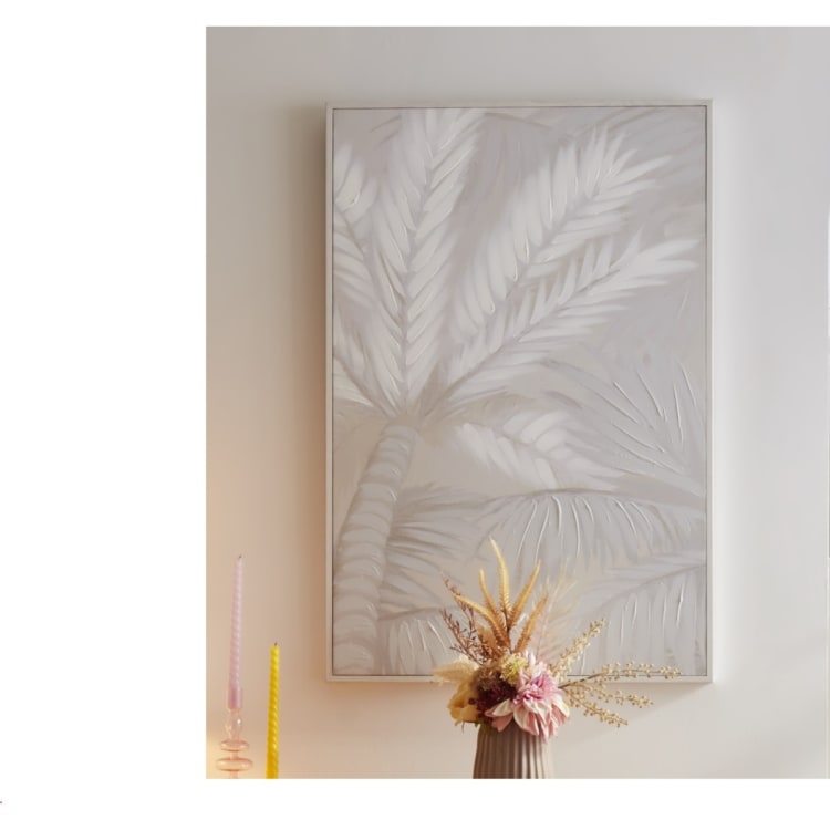 Textured Palm Framed Print Kmart