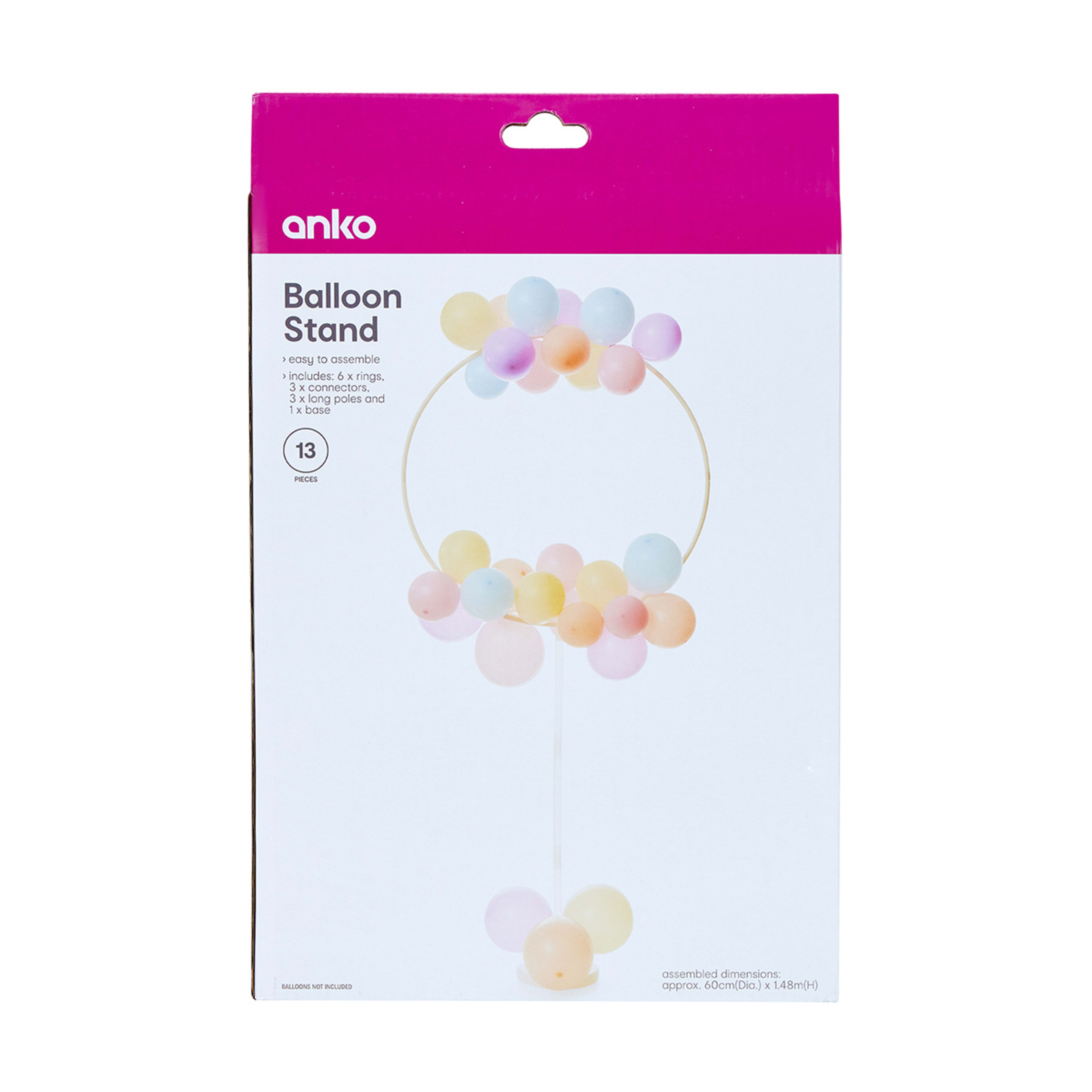 White Balloon Stand Kmart