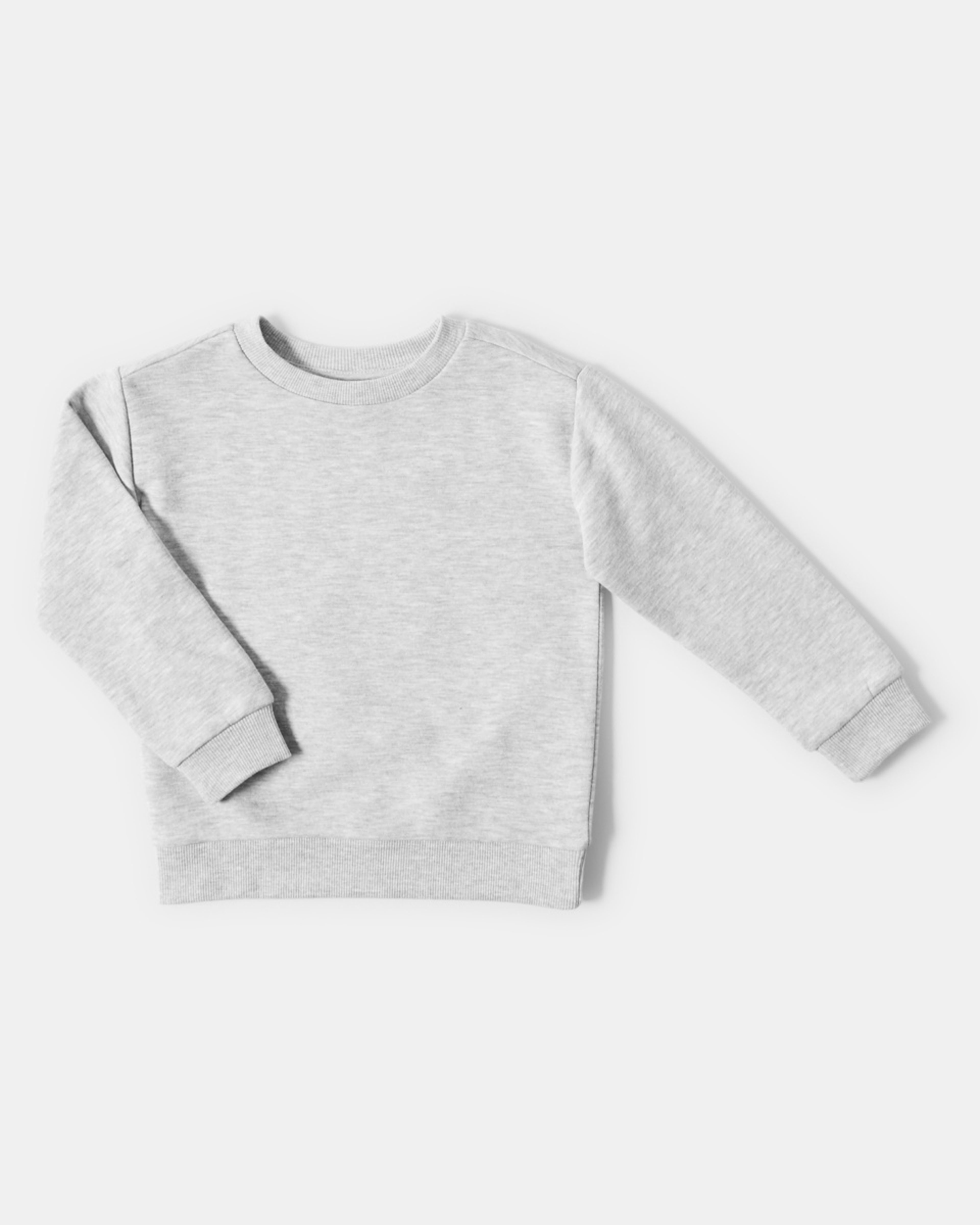 7 Plain Crew Neck Sweatshirt Slvr Marle, 7 of 8
