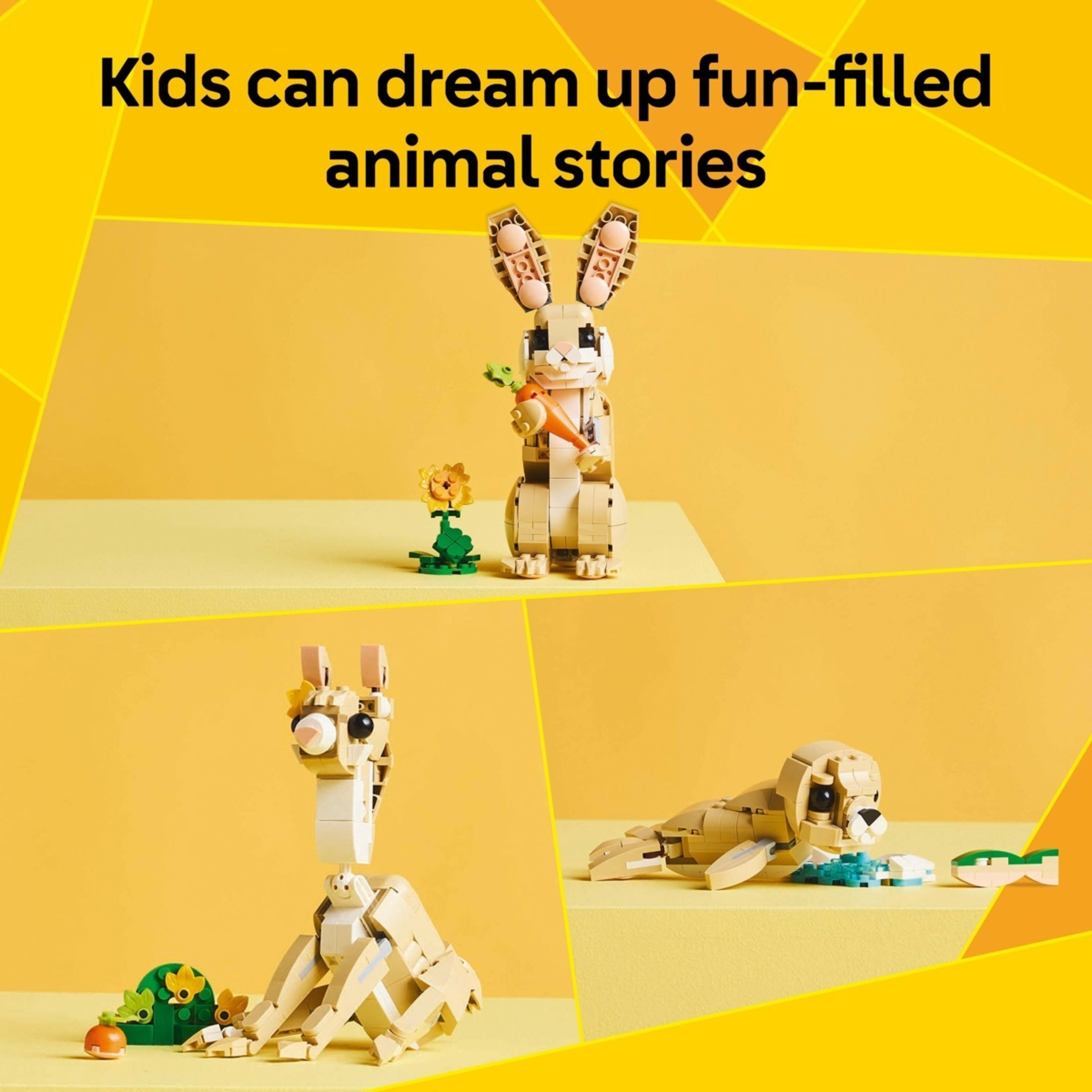 6 LEGO Creator 3-in-1 Cute Bunny 31162, 6 of 10