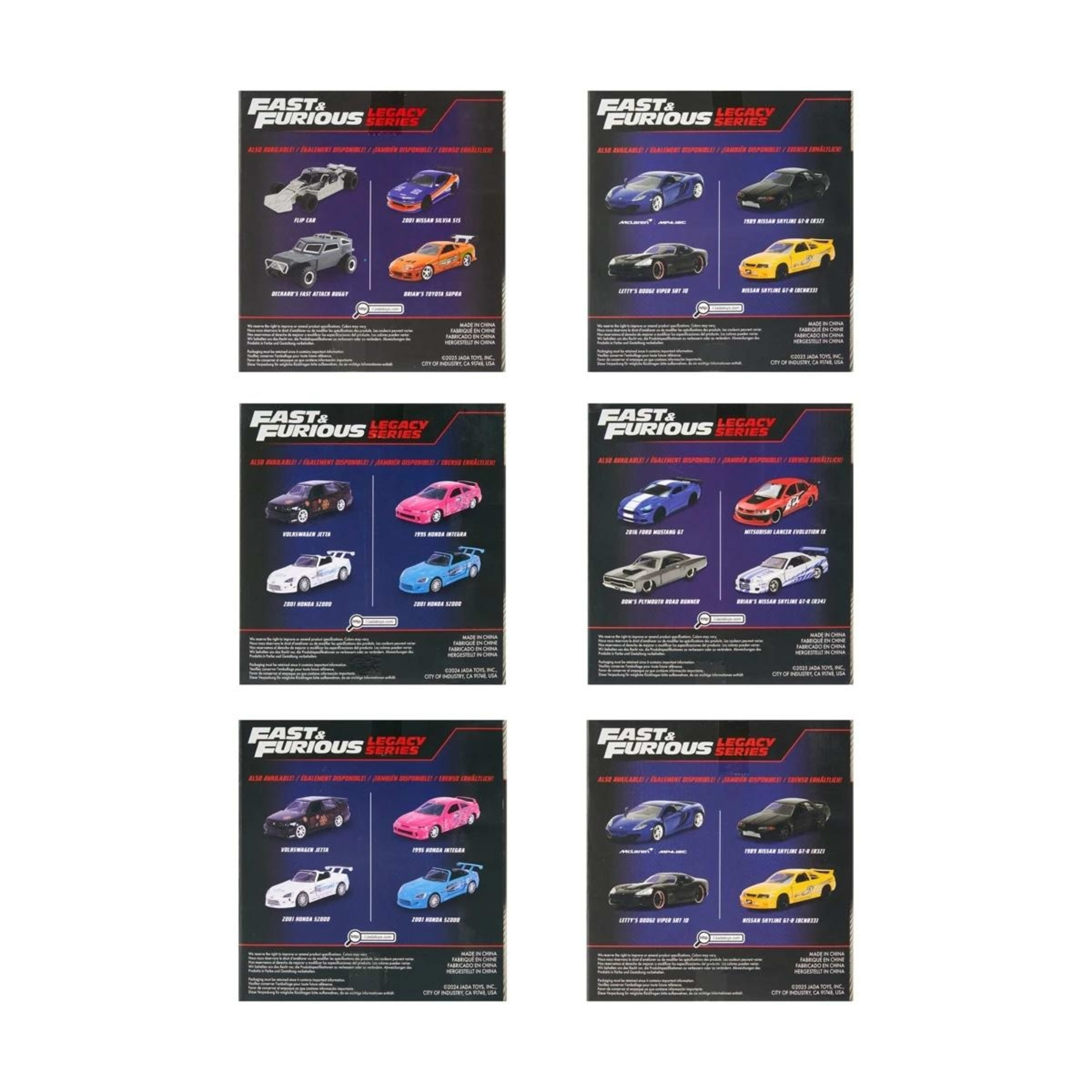 6 2 Pack Fast & Furious Die-Cast Legacy Series - Assorted, 6 of 9