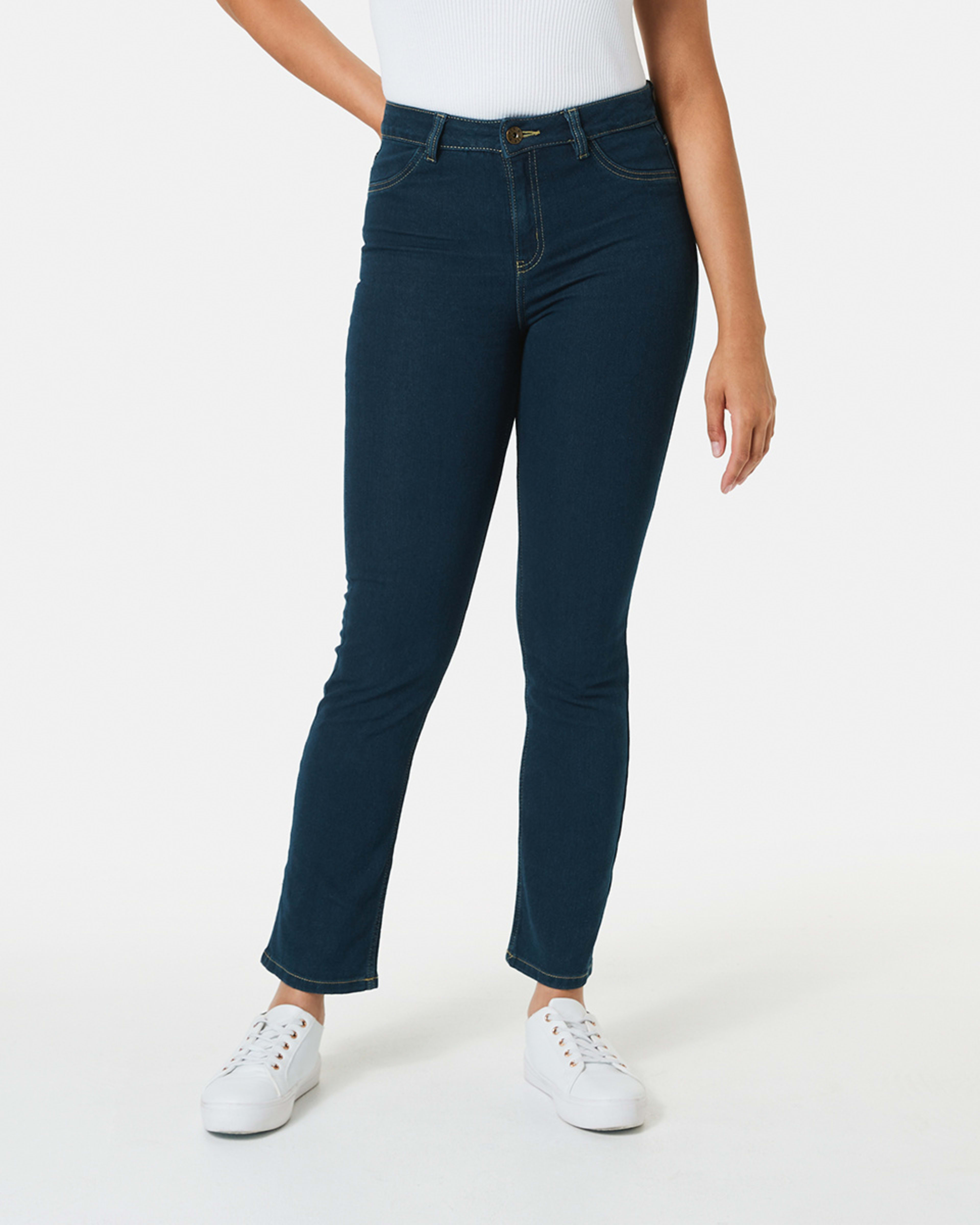 1 Classic Straight Jeans Indigo Wsh