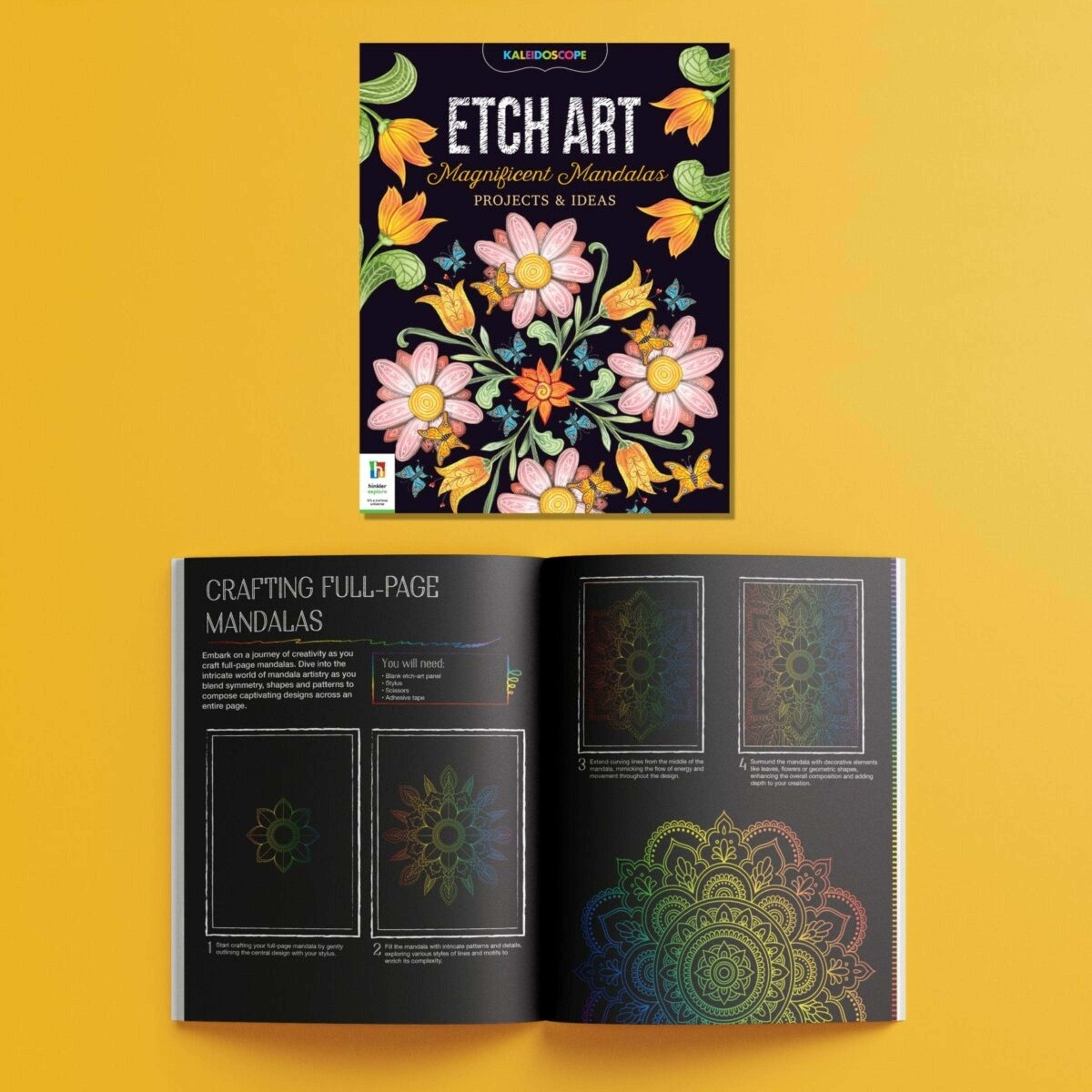 4 Kaleidoscope Etch Art: Magnificent Mandalas Kit - Book, 4 of 6
