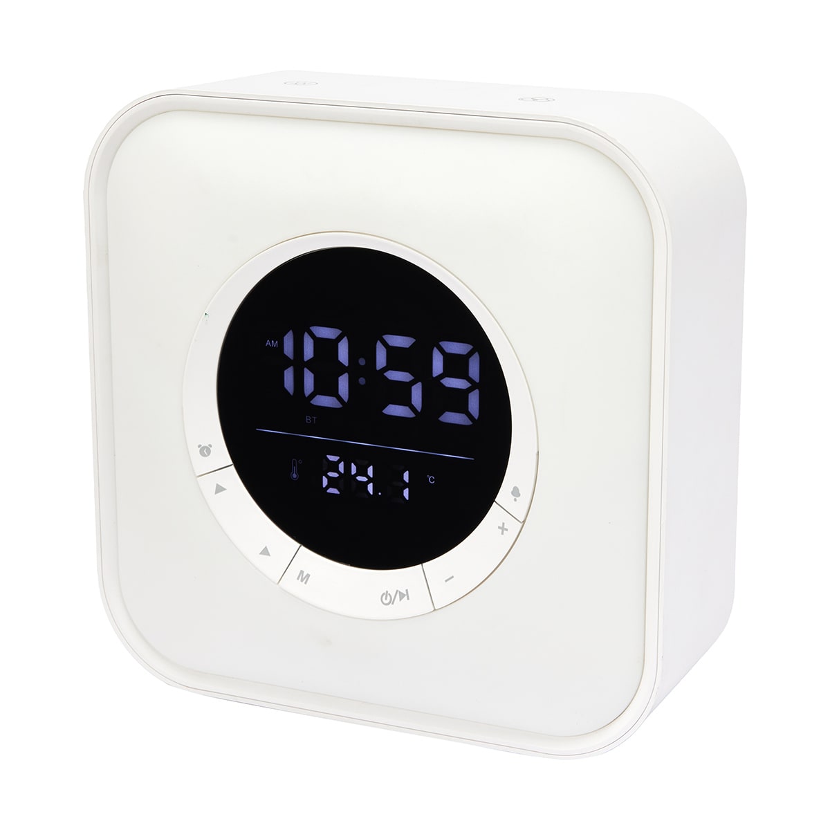 RGB Alarm Clock with Bluetooth Speaker Kmart