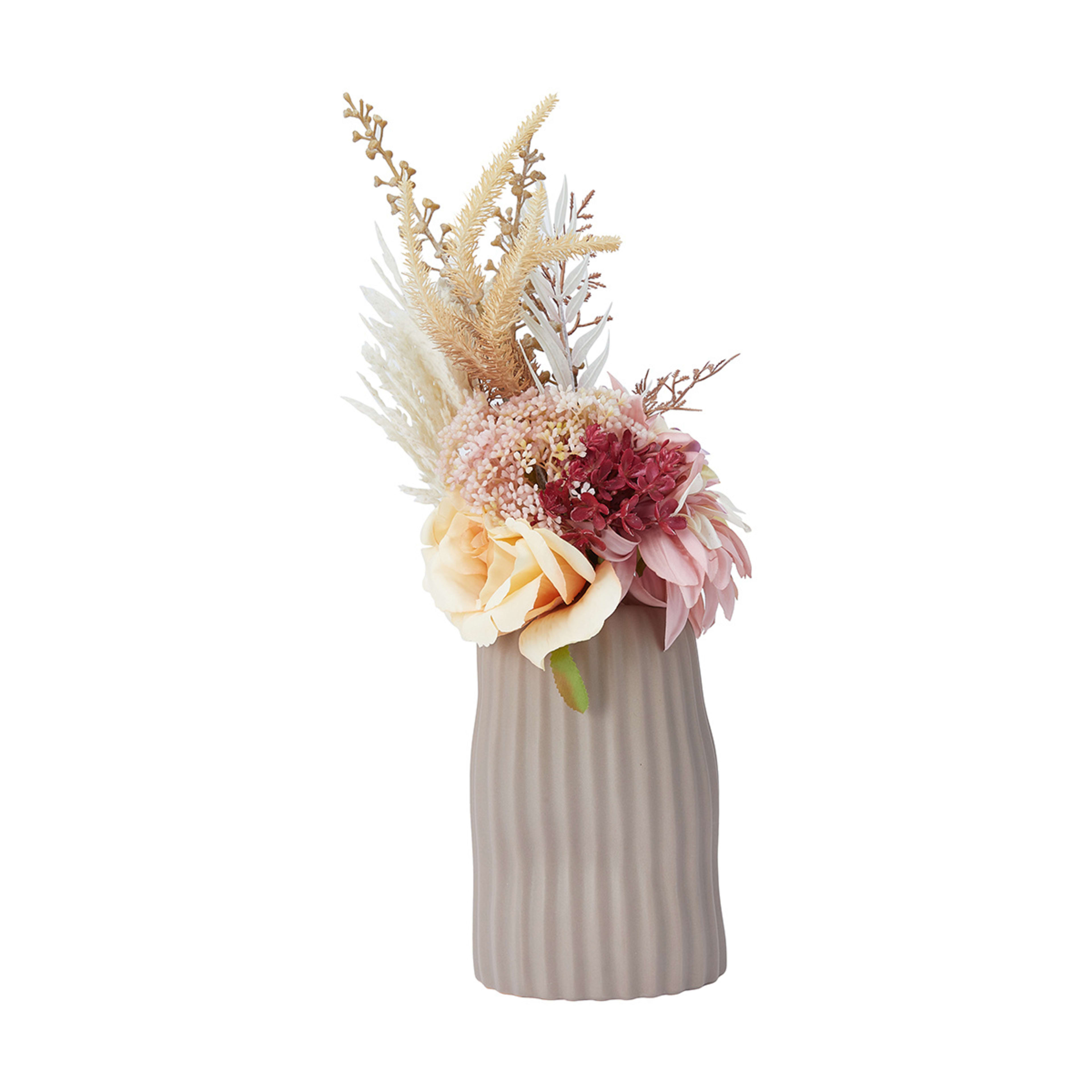 Artificial Flowers in Linear Vase Kmart