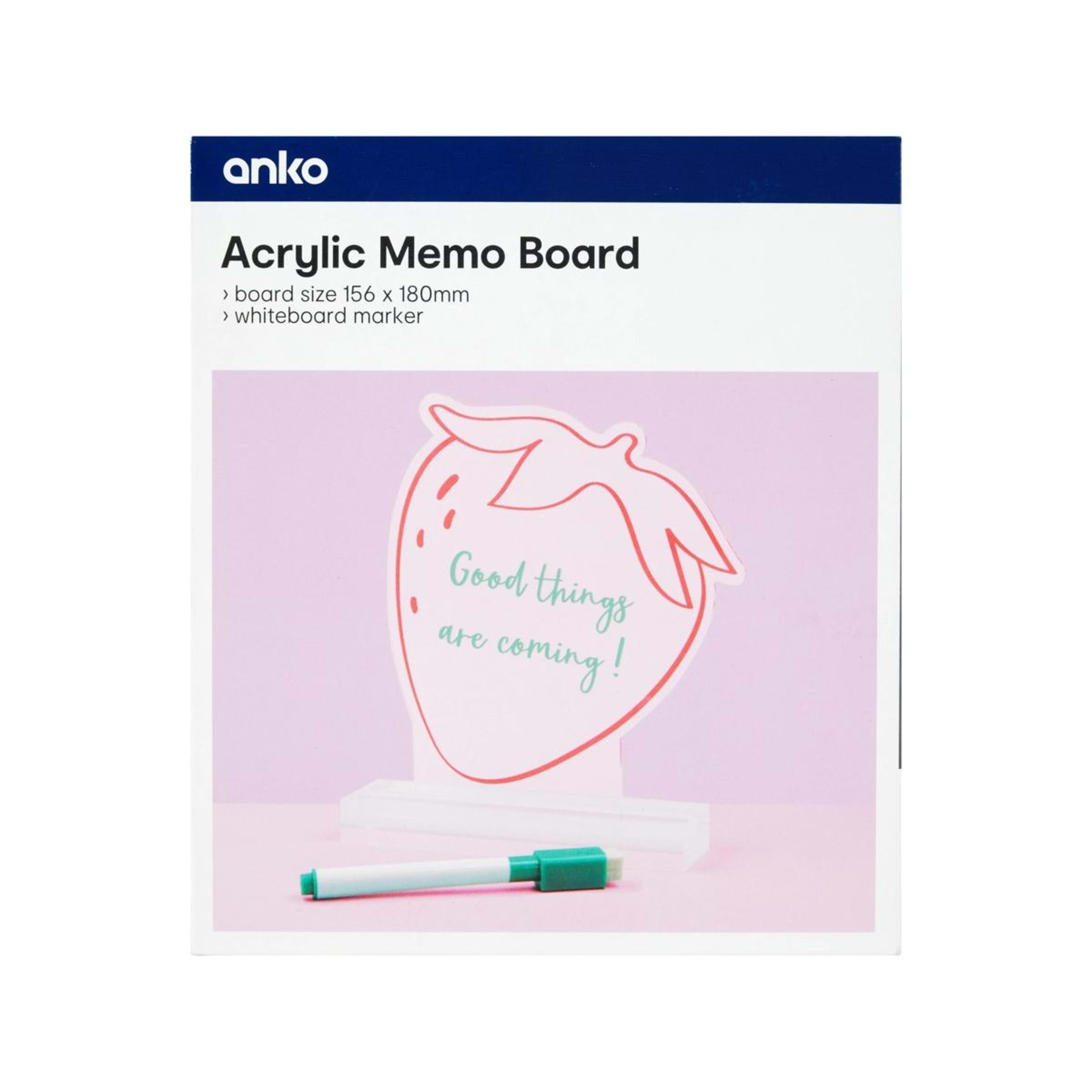 1 Acrylic Memo Board - Strawberry, 1 of 6