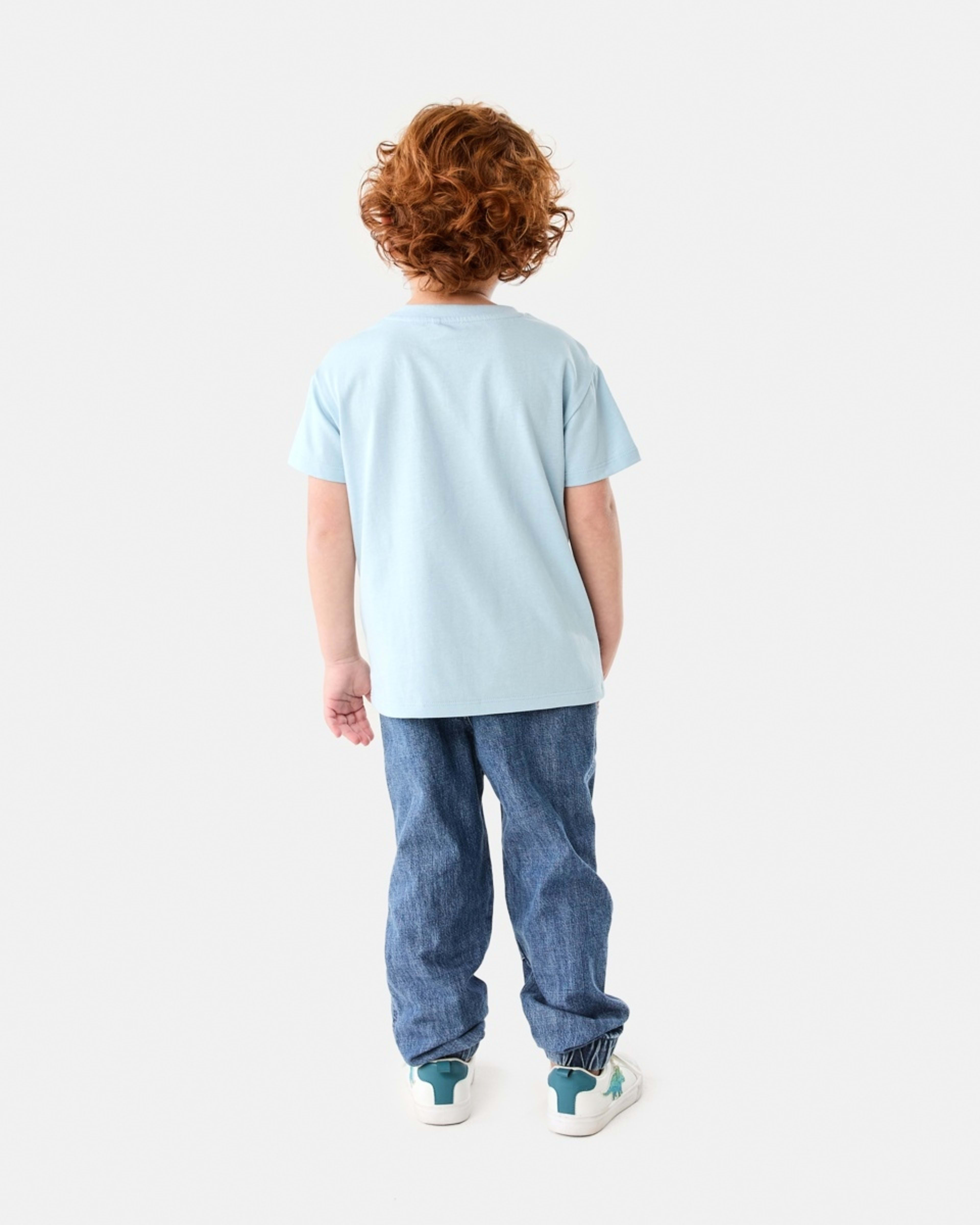 6 Chest Print T-shirt SCRIBBLE DIGGER LIGHT SKY BLUE, 6 of 6