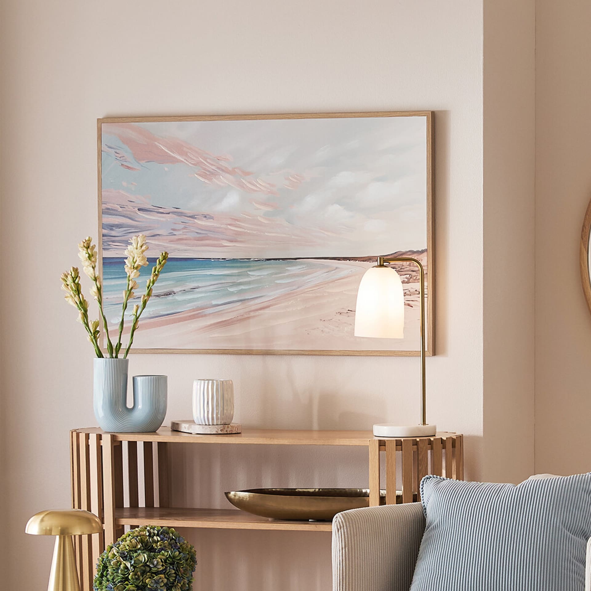 Sunset Beach Framed Canvas - Kmart