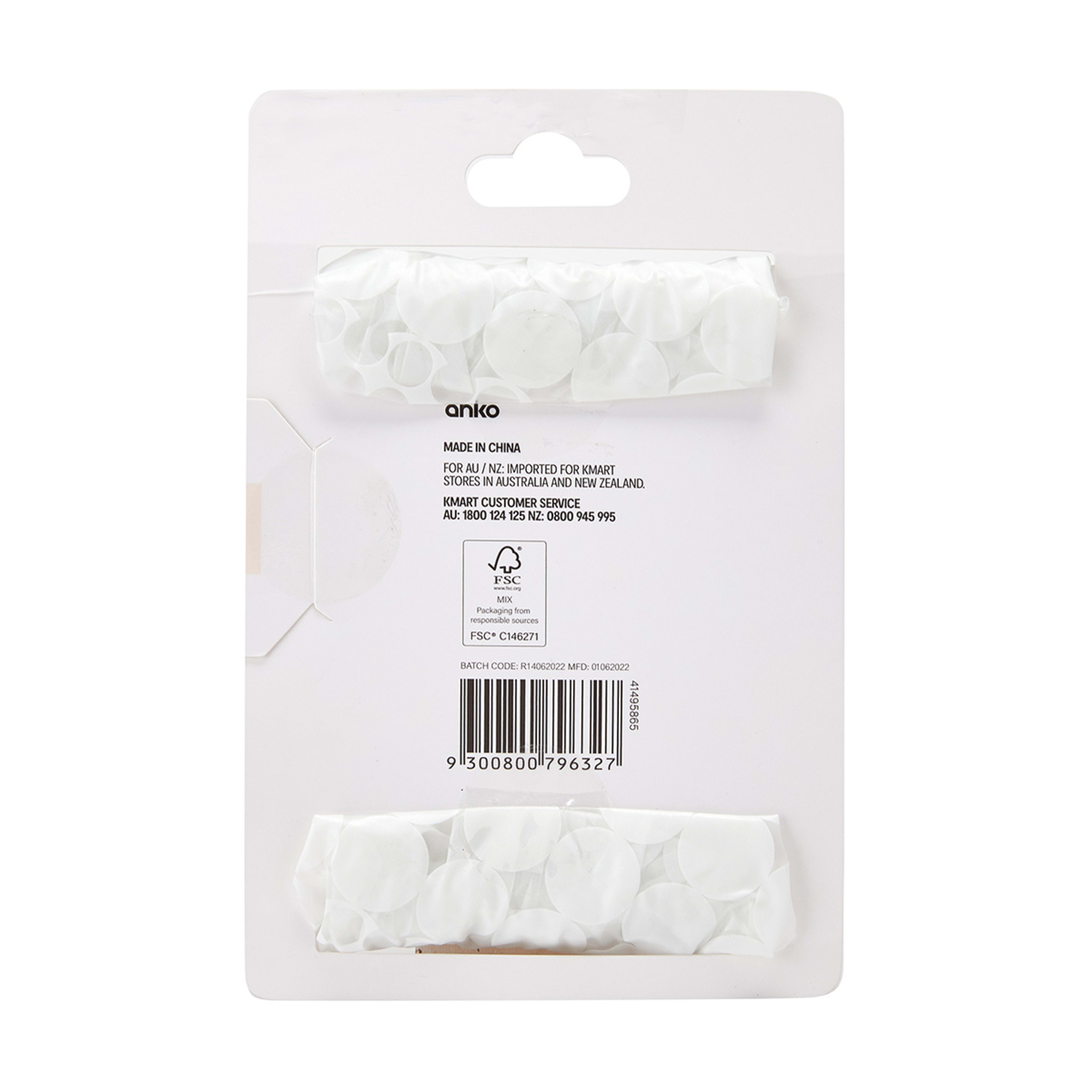 2 Pack White Shower Caps Kmart