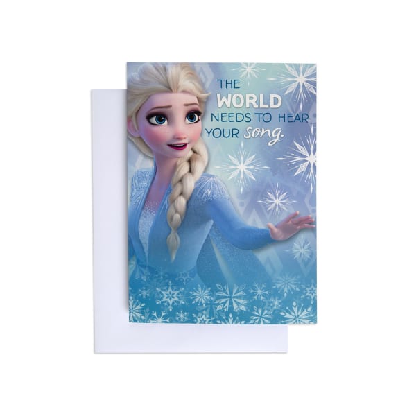 Hallmark Disney Frozen Interactive Birthday Card - Elsa's Song - Kmart