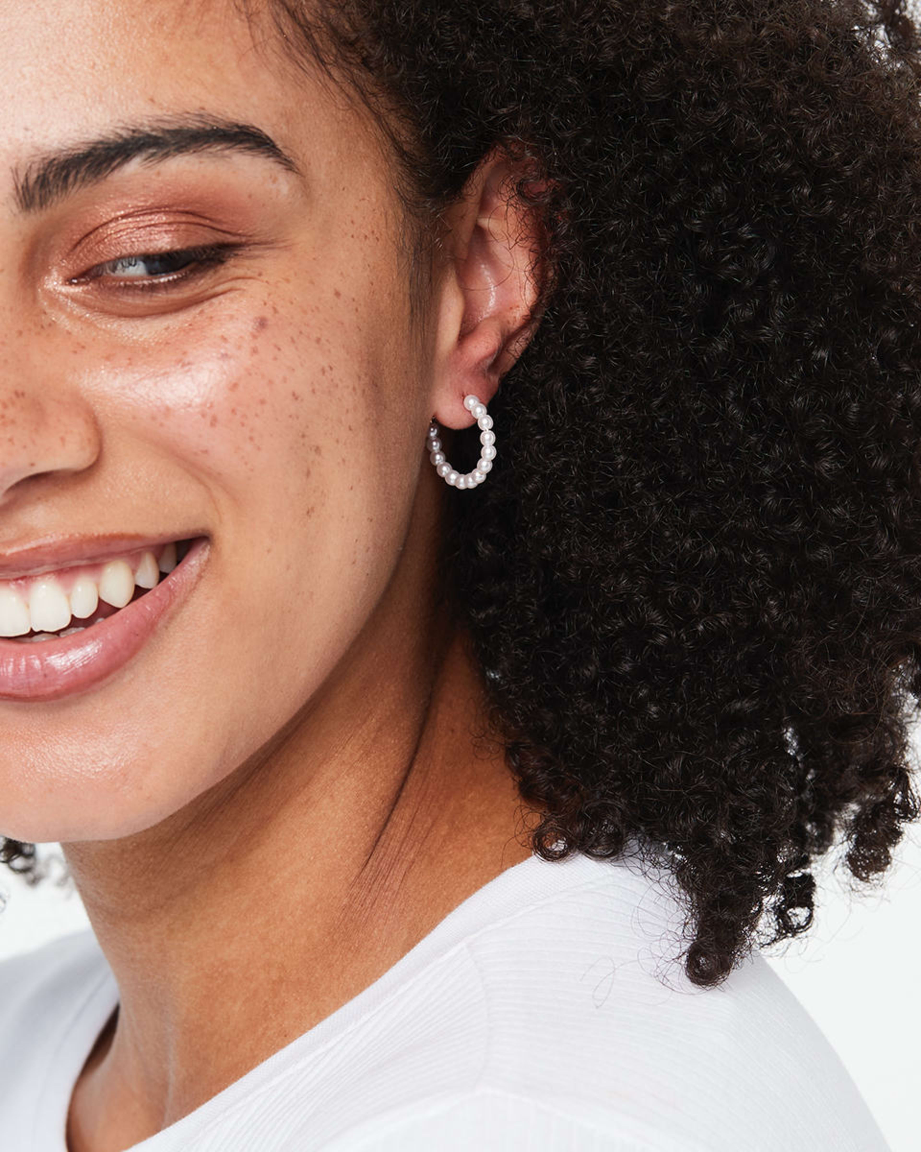 6 Pack Cluster Faux Pearl Stud Earrings Gold Tone Kmart