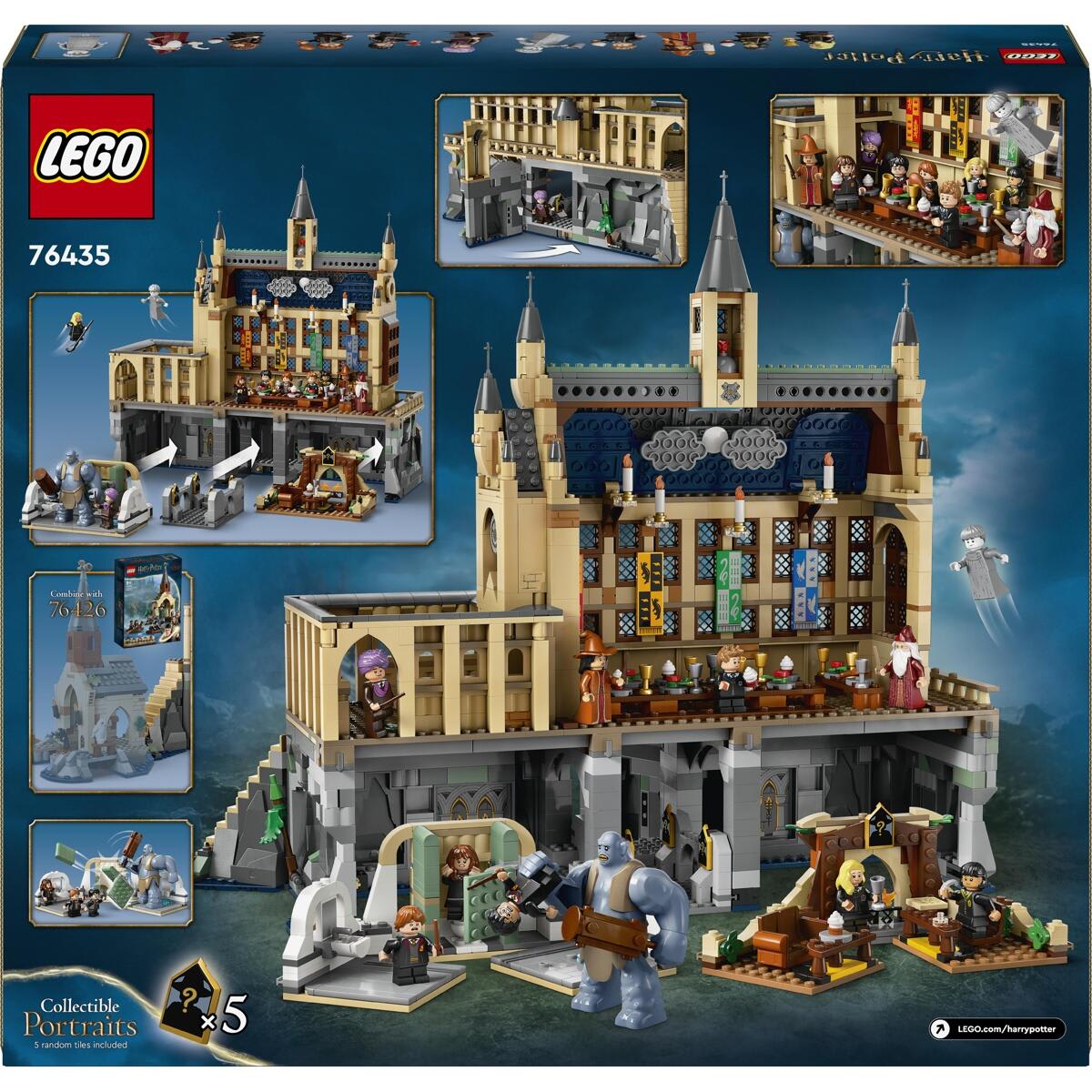 Kmart LEGO Harry Potter Hogwarts Castle The Great Hall Collectible Toy Playset 76435 PriceGrabber