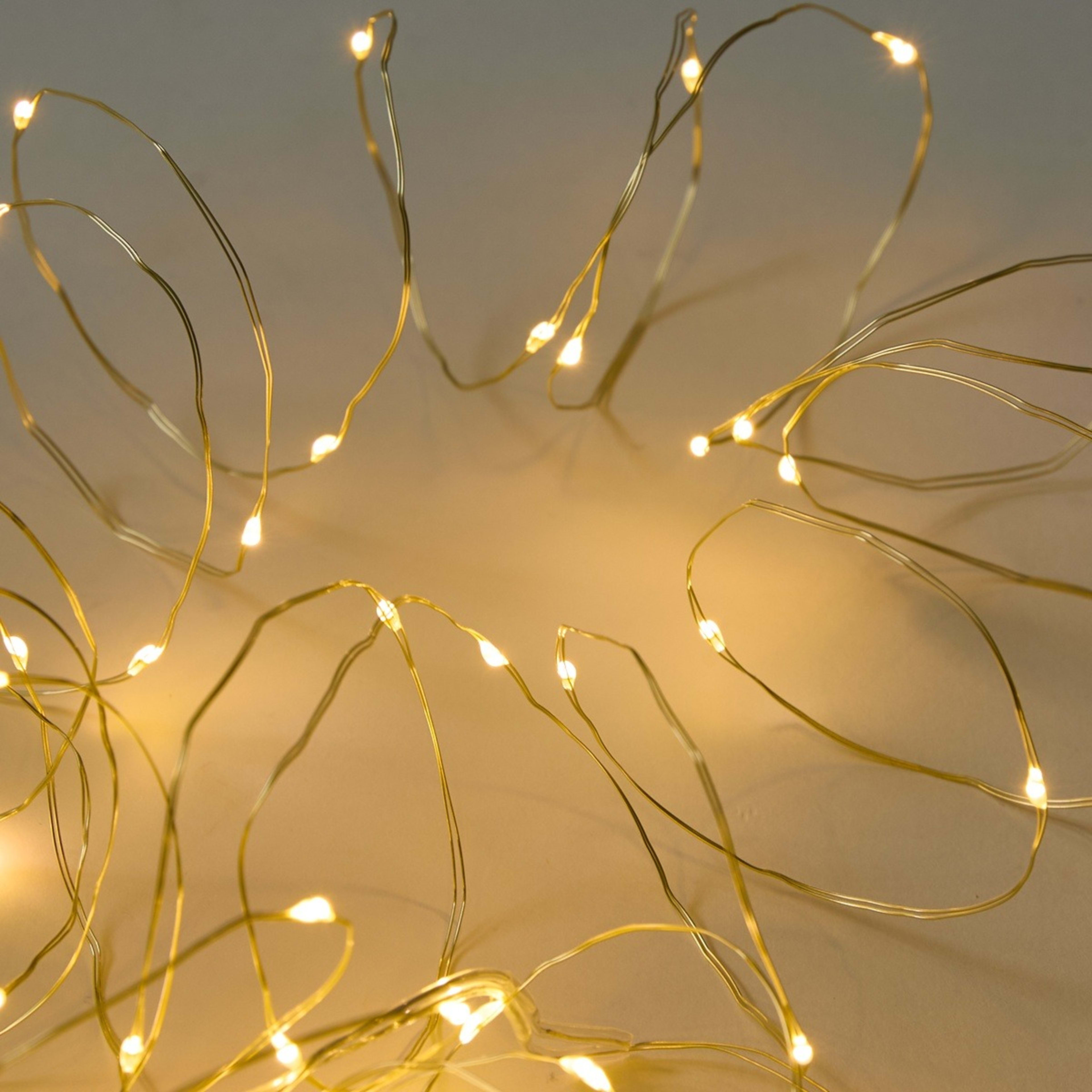 6 Gold Wire String Lights, 6 of 8