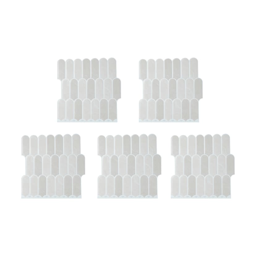 5 Pack Self Adhesive 3D Tiles Stone Feather Kmart