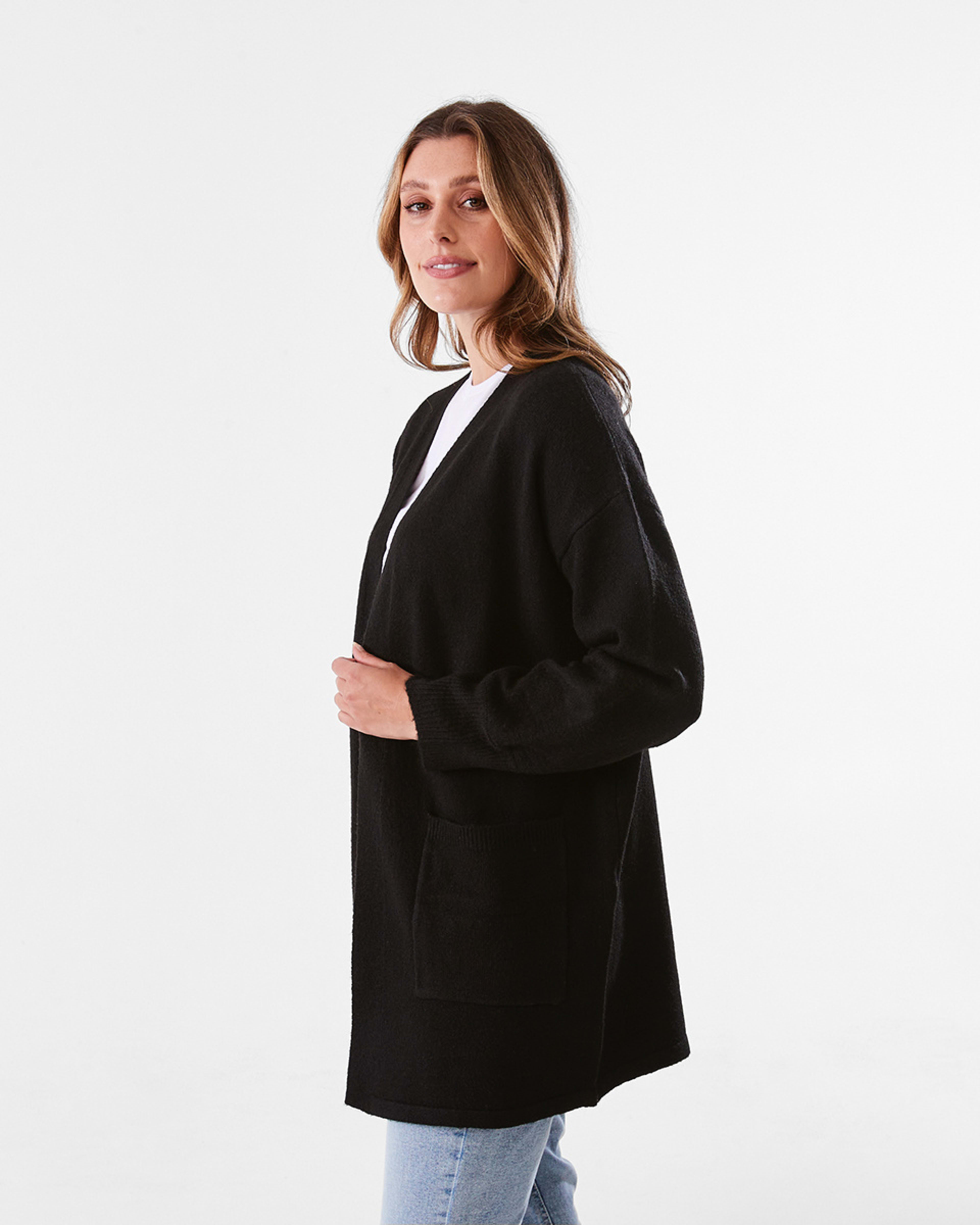 2 Balloon Sleeve Cardigan Black, 2 of 6