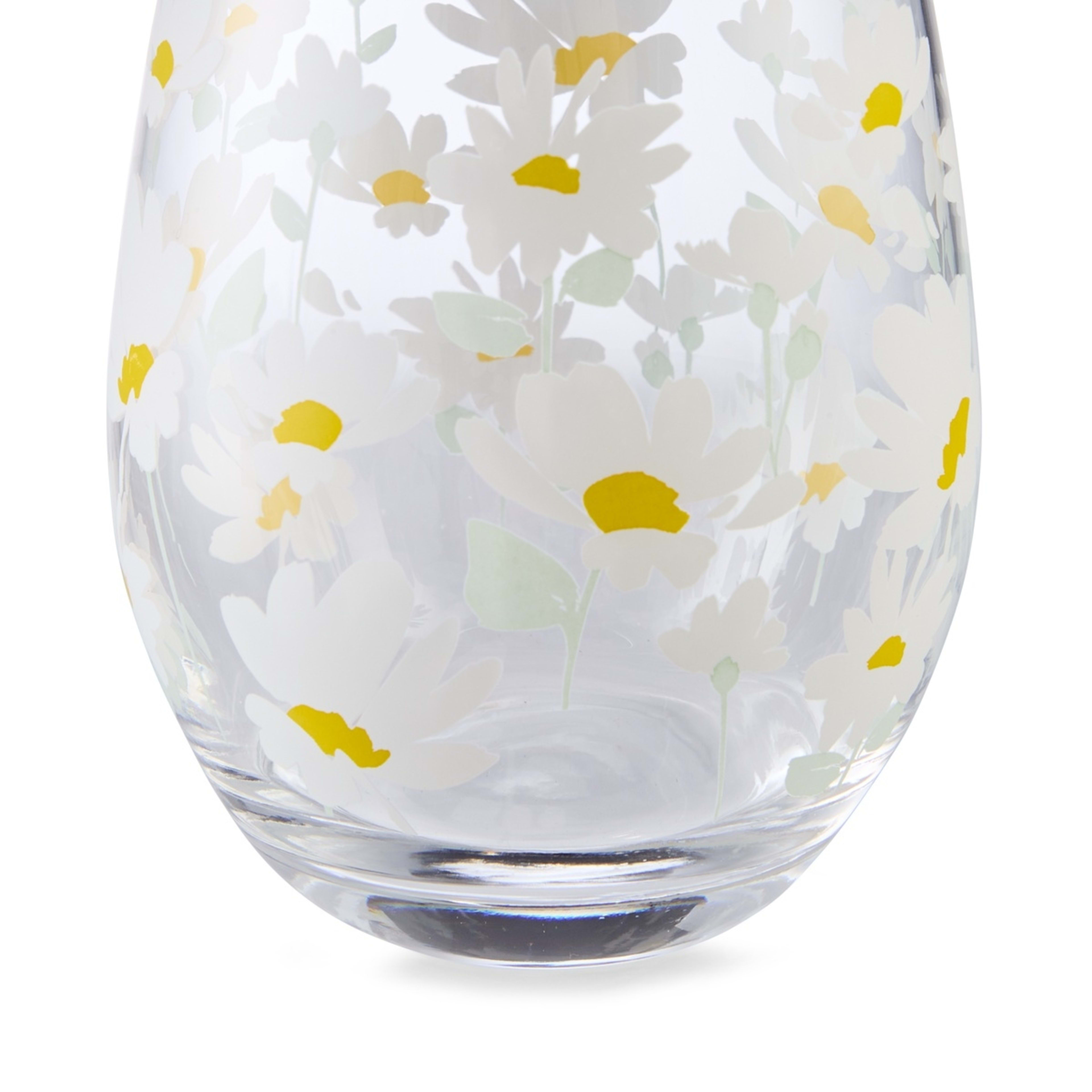 5 6 Daisy Stemless Glasses, 5 of 6