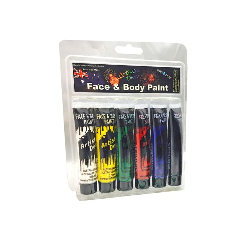 6 Pack Face and Body Paint Kmart