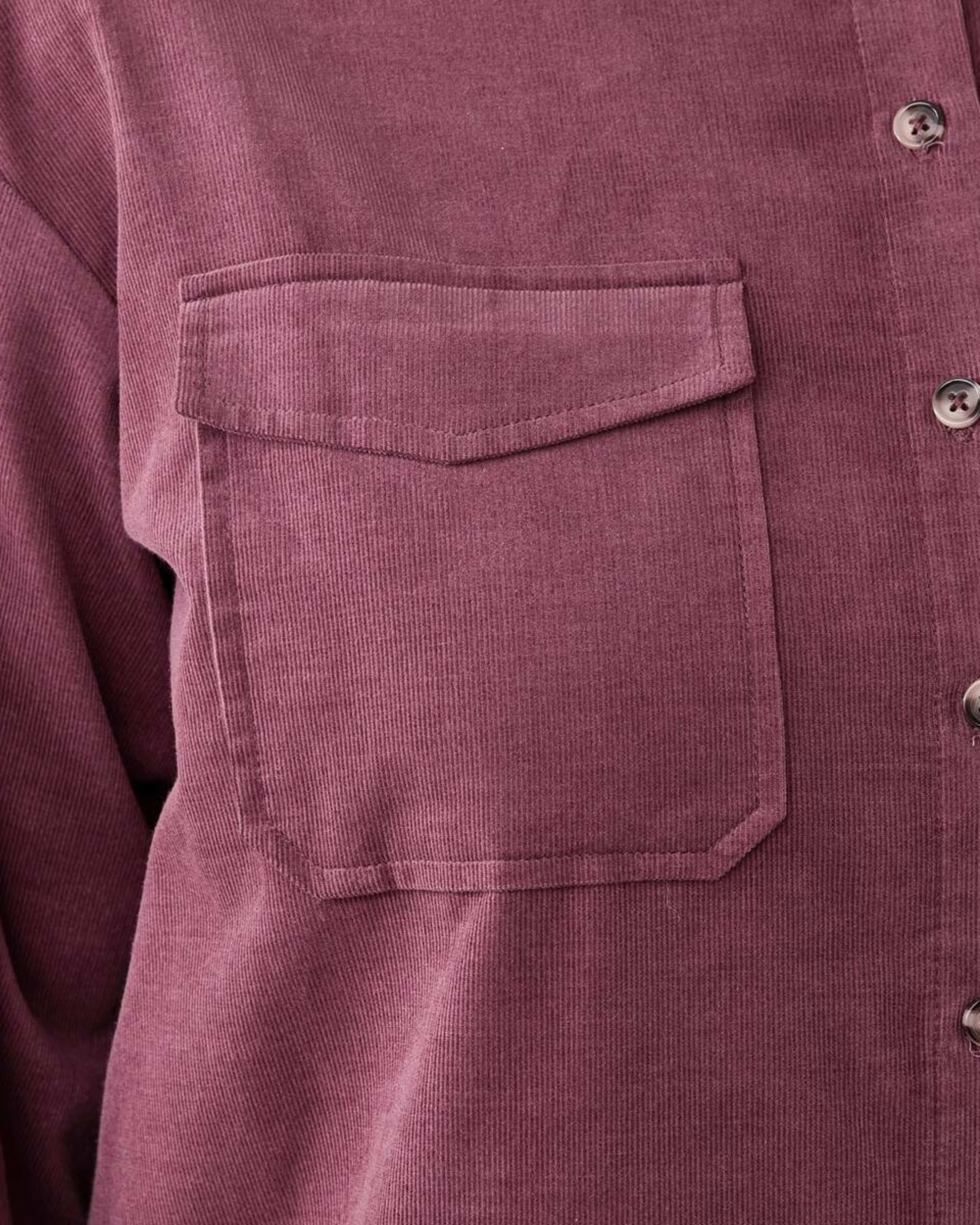 7 Long Sleeve Baby Corduroy Shirt Berry, 7 of 8