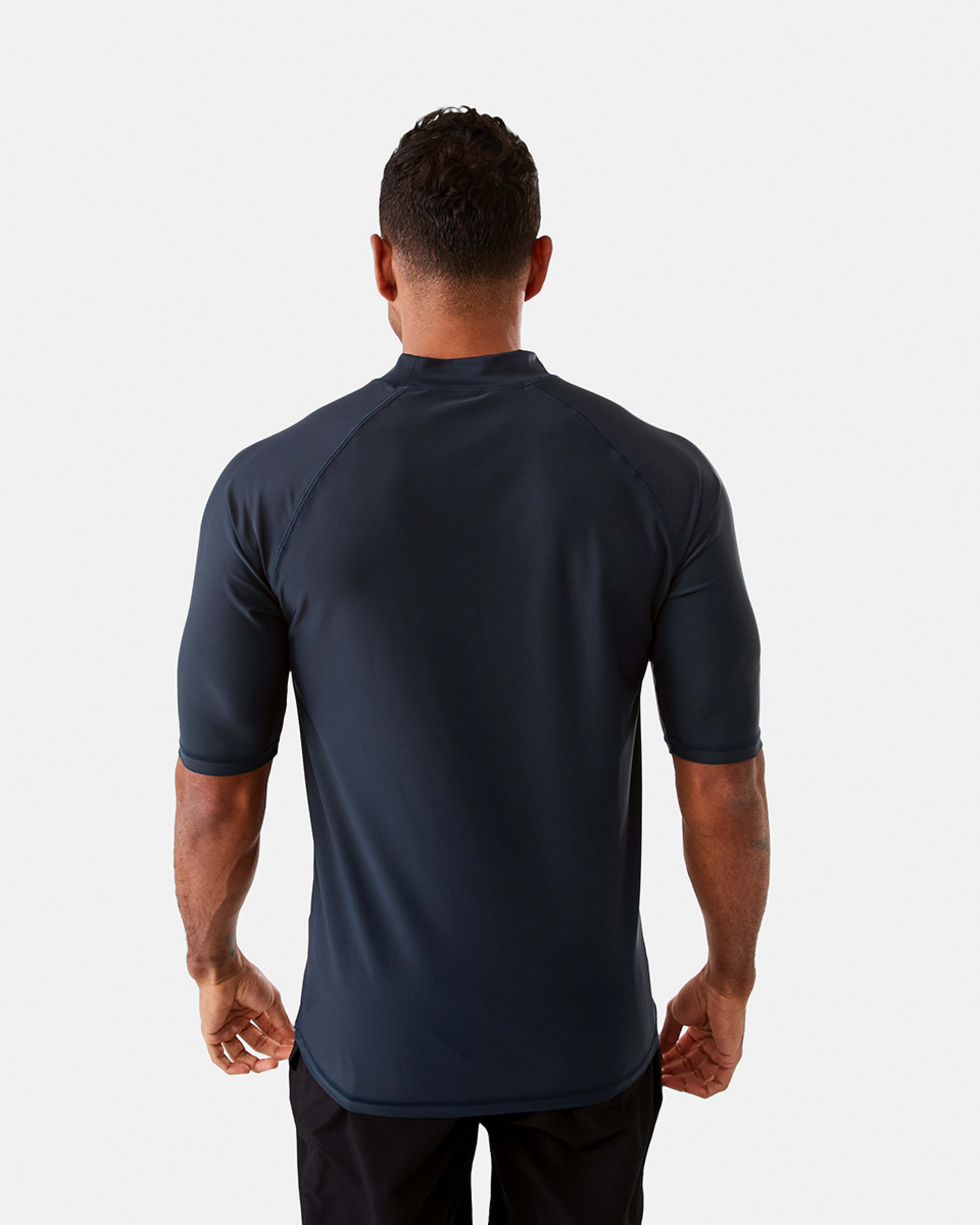 3 Short Sleeve Rash Vest Nvy Outspc, 3 of 6