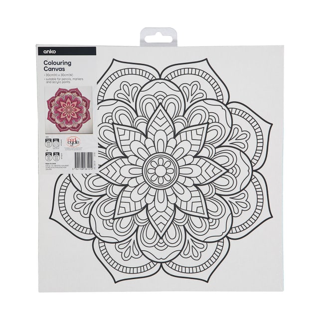 Mandala Printed Canvas Kmart